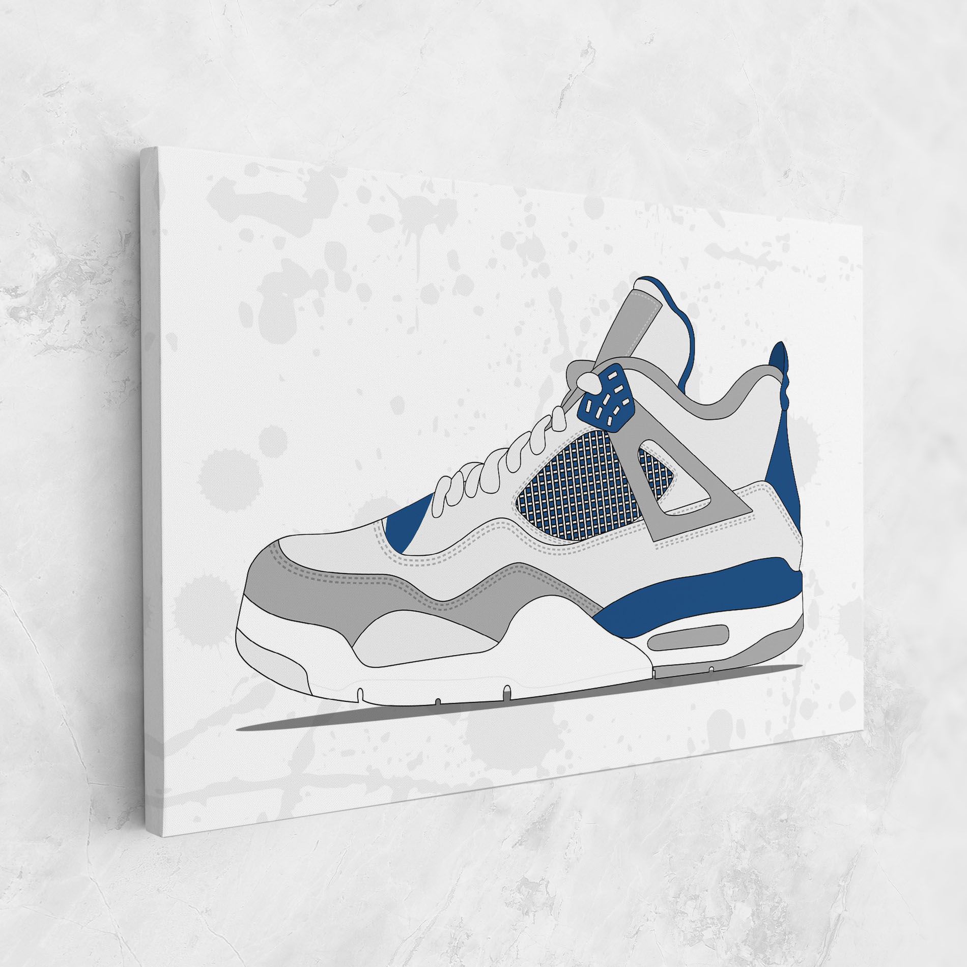 Blue Grey Sneakers mockup 1