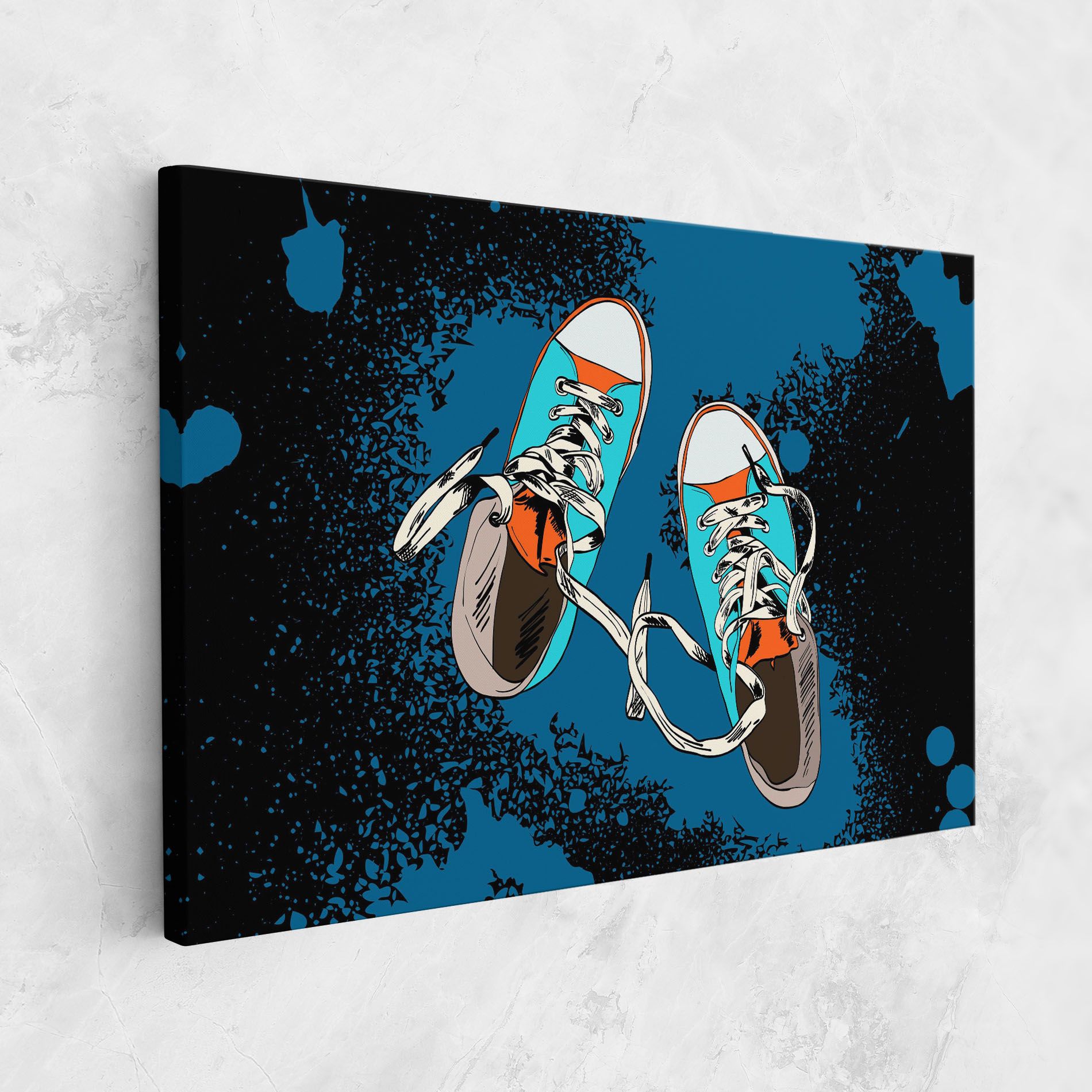 Blue Shoes Splash mockup 1
