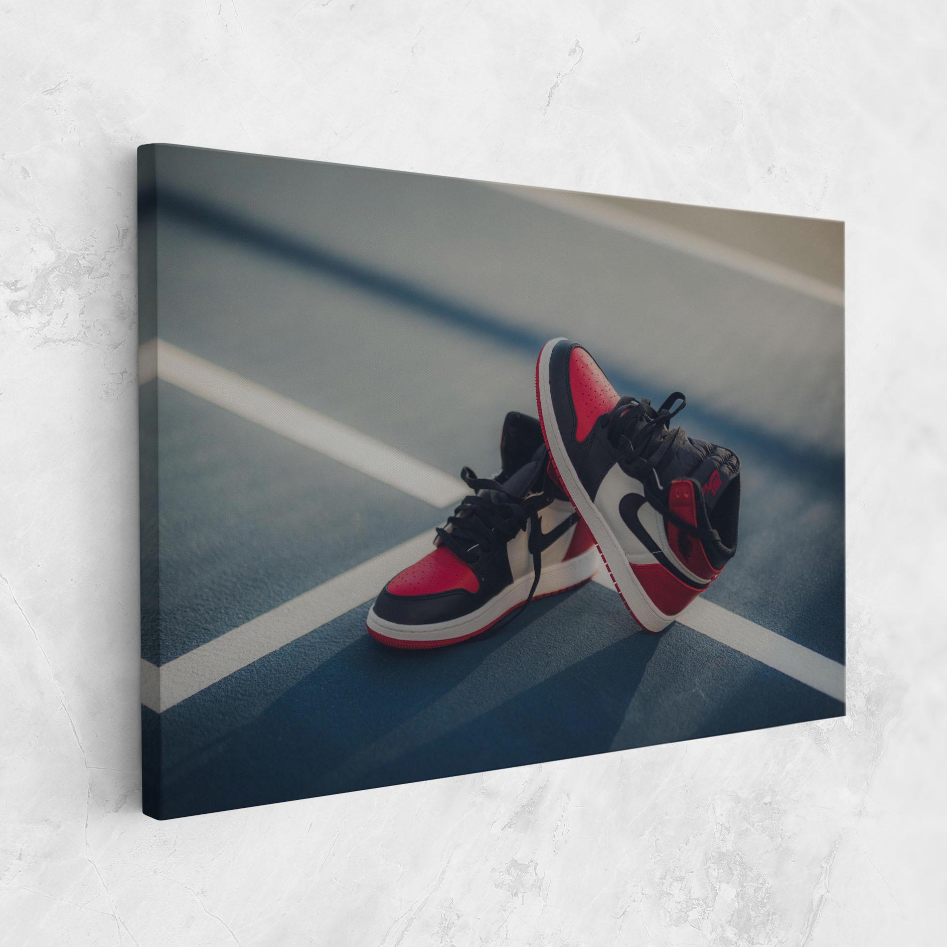 Leinwandbild Cool Nike Red Jordan Air mockup 1