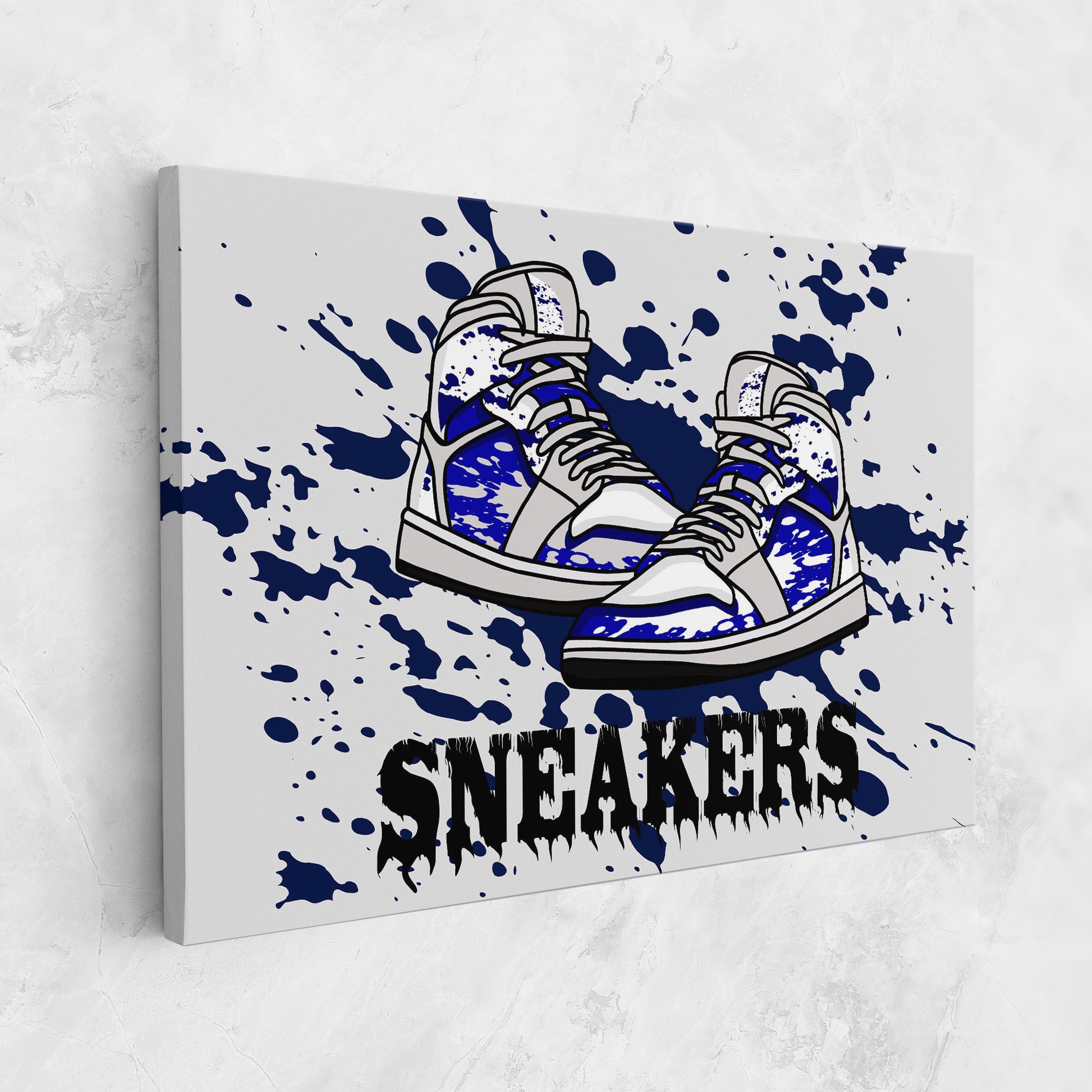 Dark Blue Sneakers mockup 1