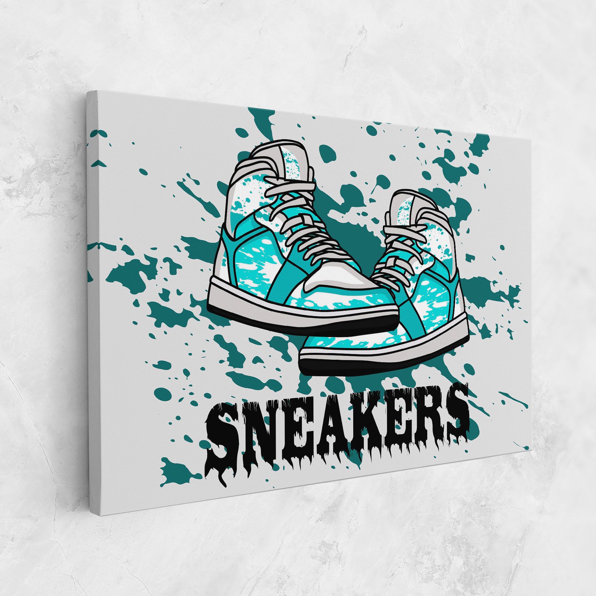 Light Blue Sneakers mockup 1