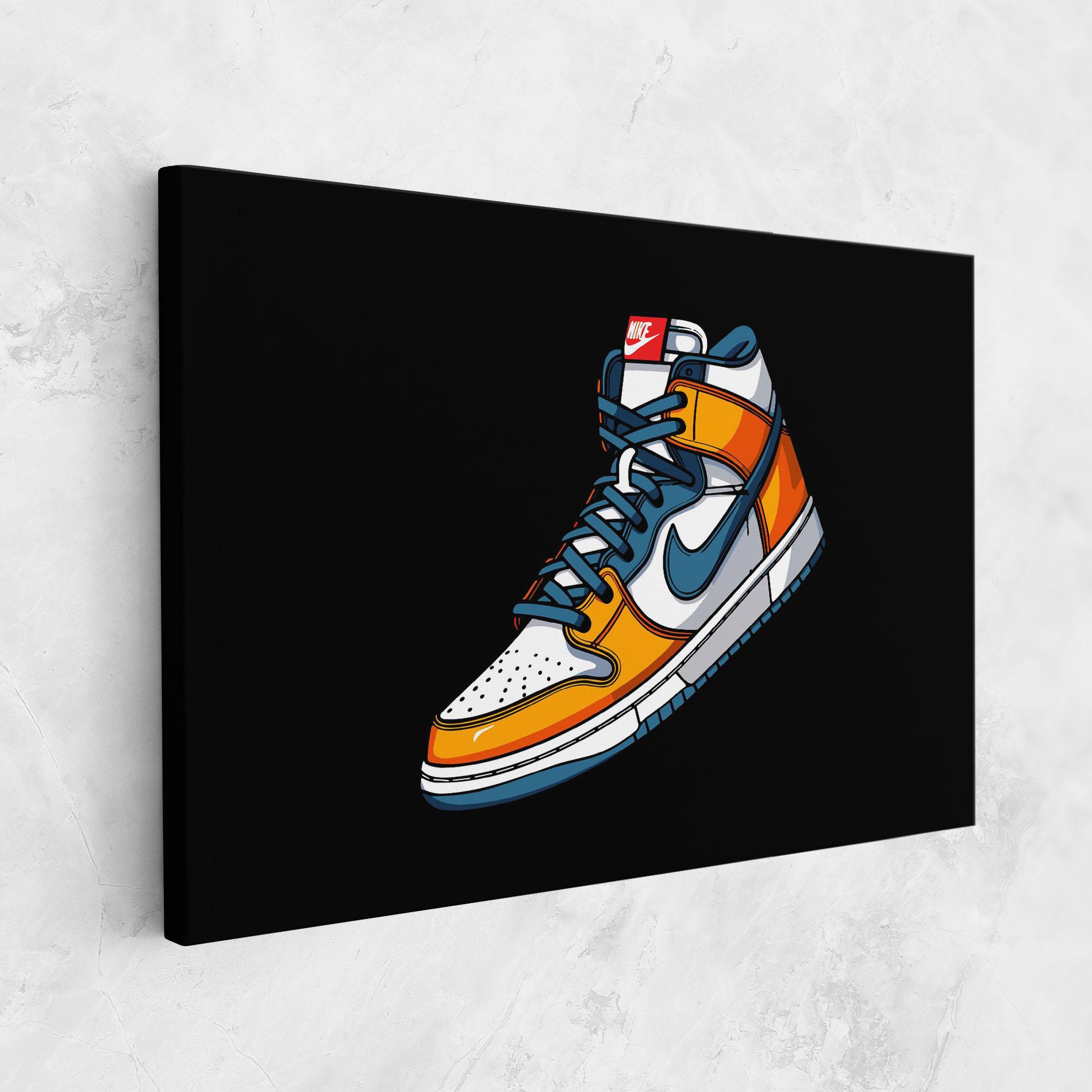 Leinwandbild Nike Shoe mockup 1