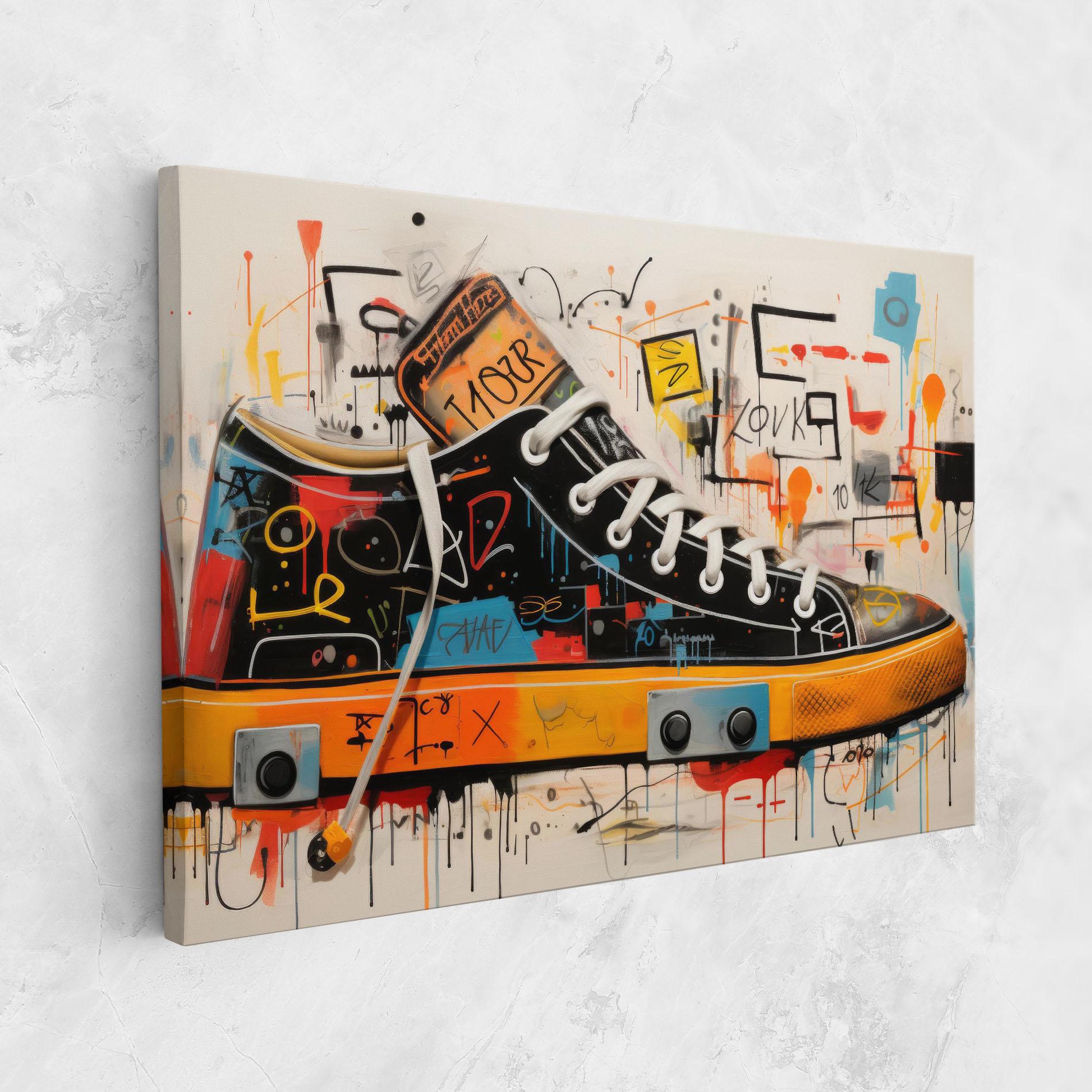 Leinwandbild Teenager Sneakers mockup 1