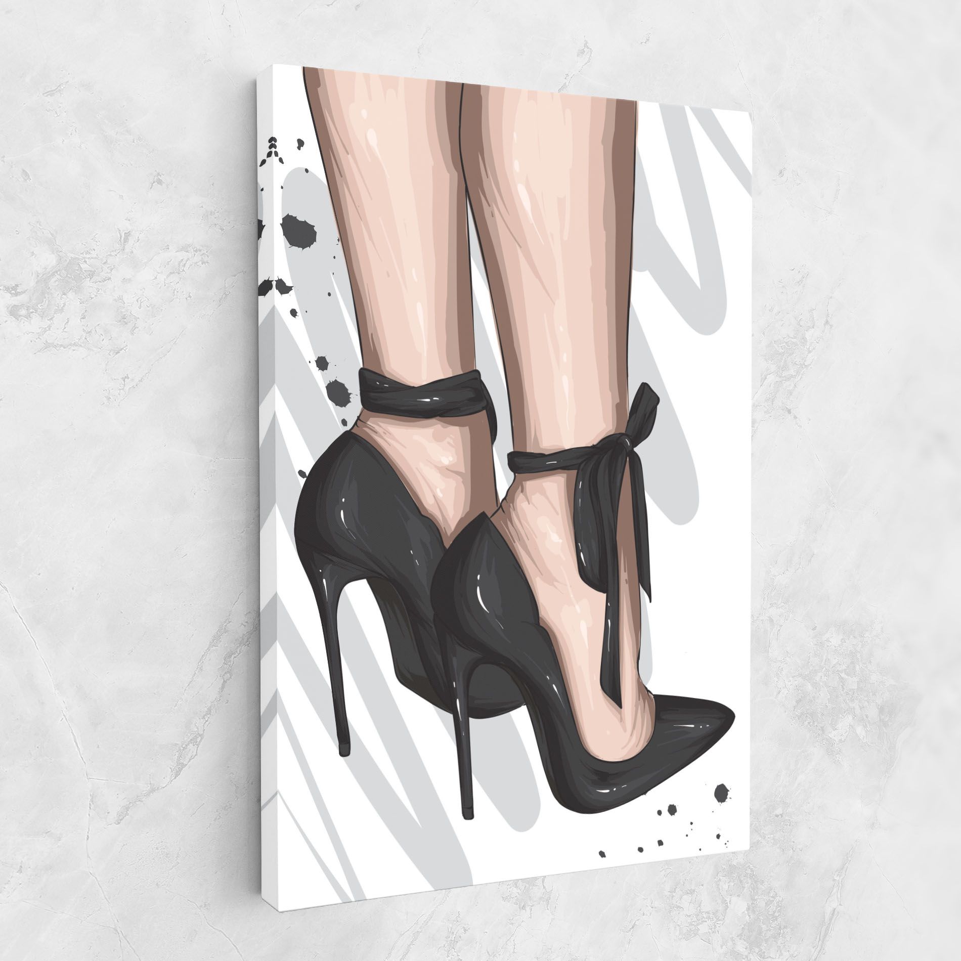 Black Woman Shoes mockup 1