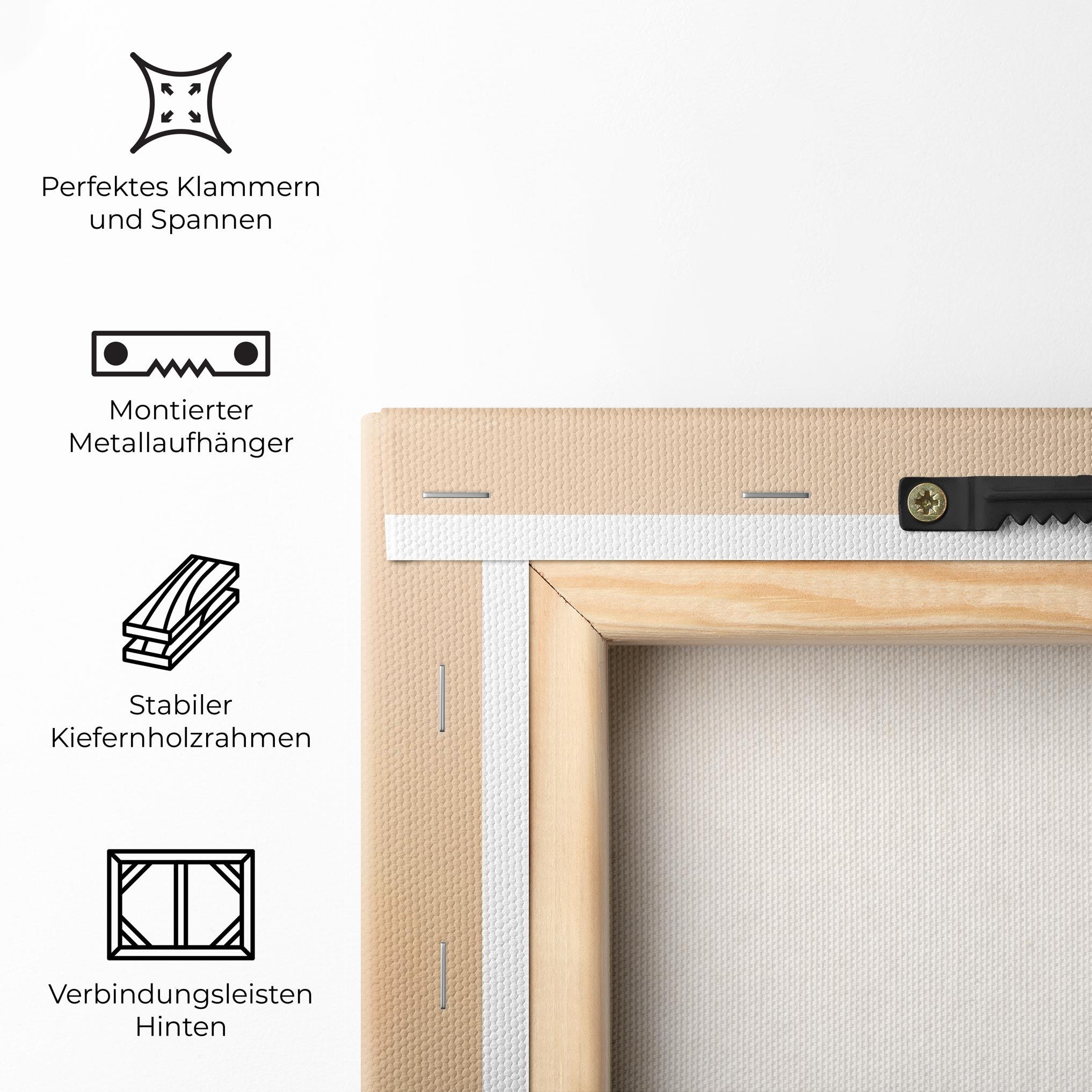 Leinwandbild Black Heals On Cream mockup 5