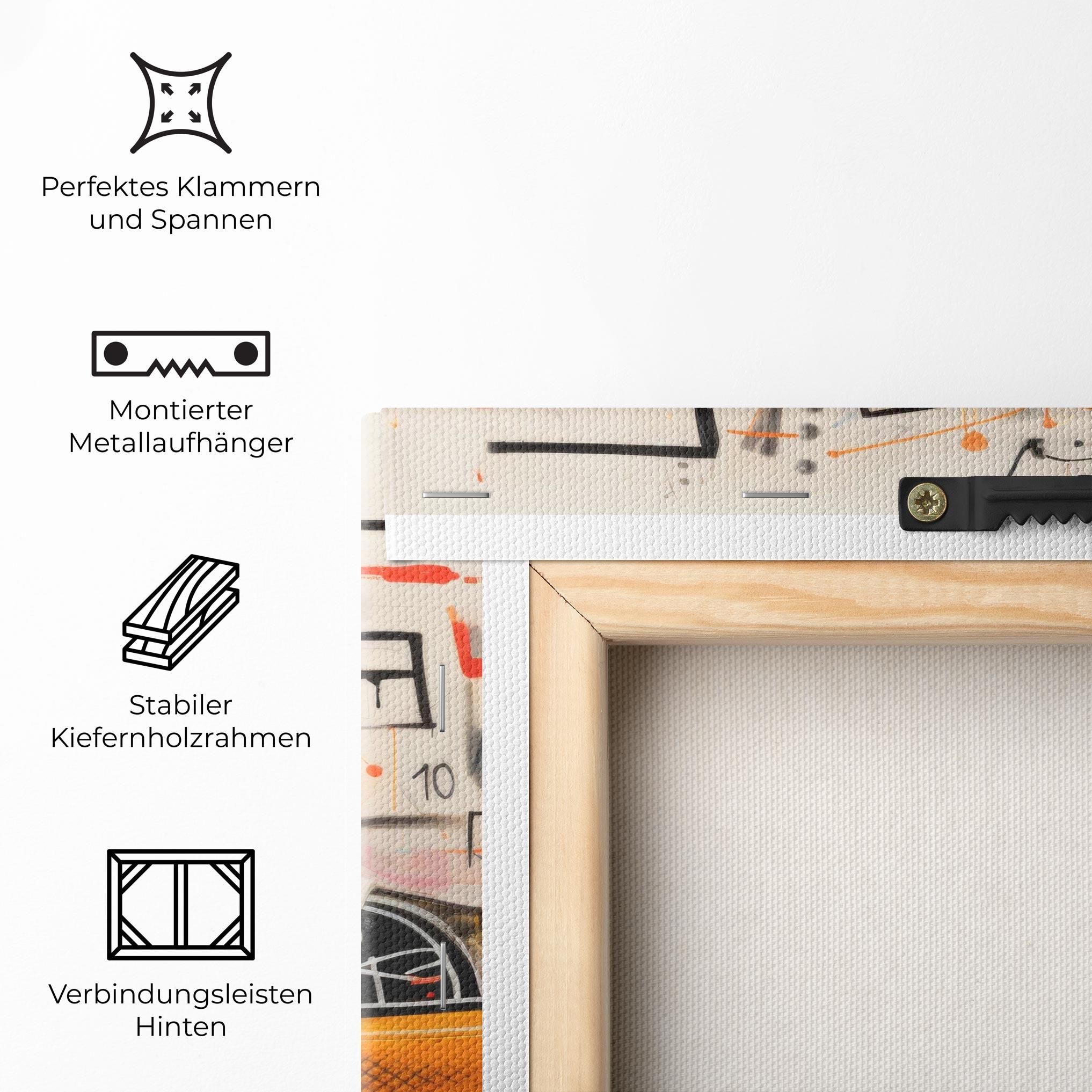 Leinwandbild Teenager Sneakers mockup 5