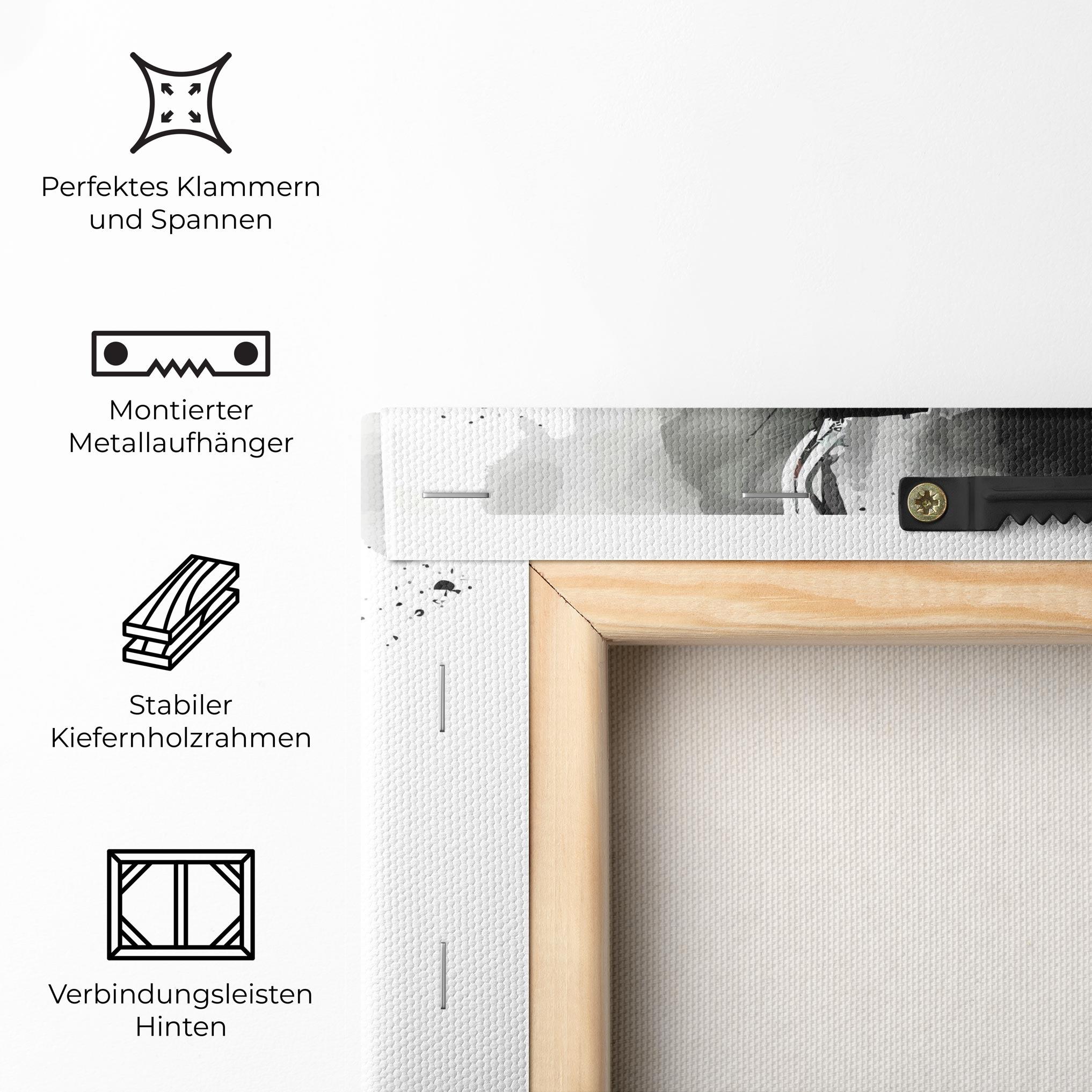 Leinwandbild Watercolor Shoes mockup 5