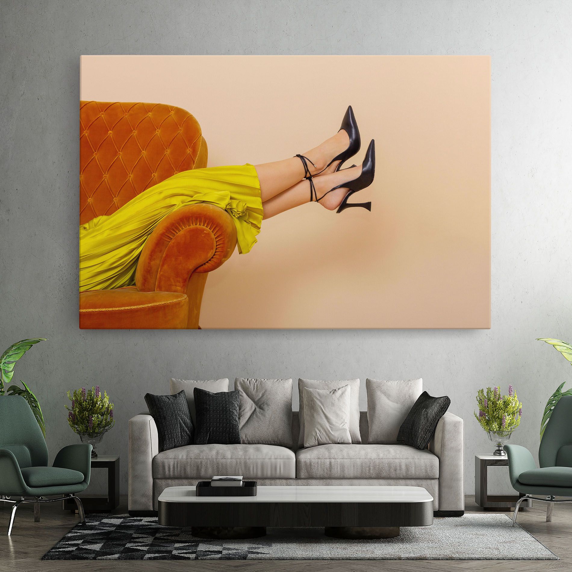 Black Heals On Cream mockup 7