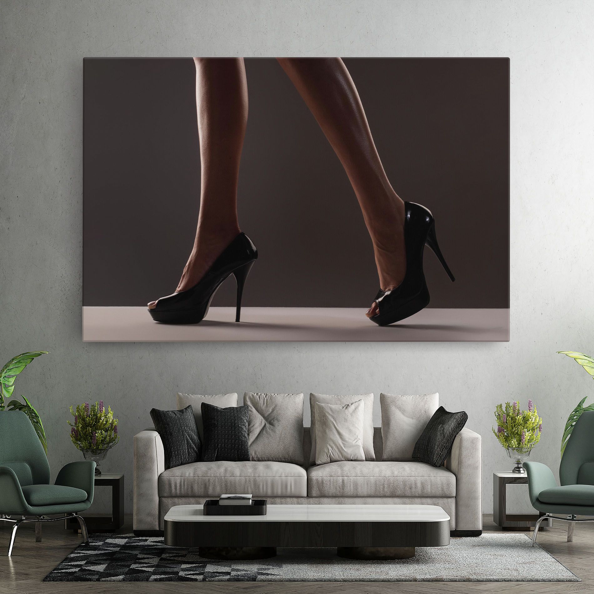 Black High Heels mockup 7