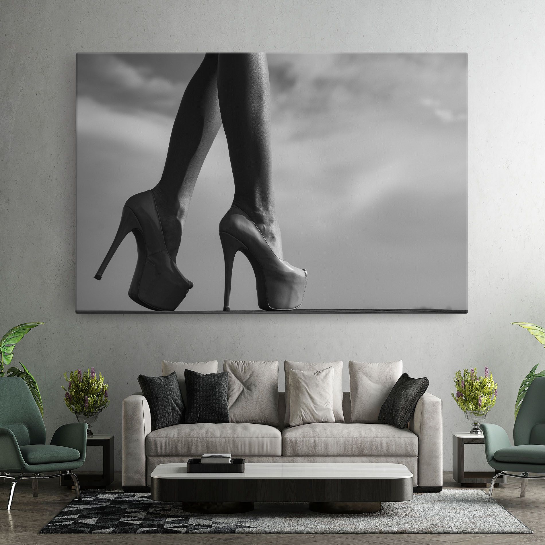 Heels Sky Background mockup 7