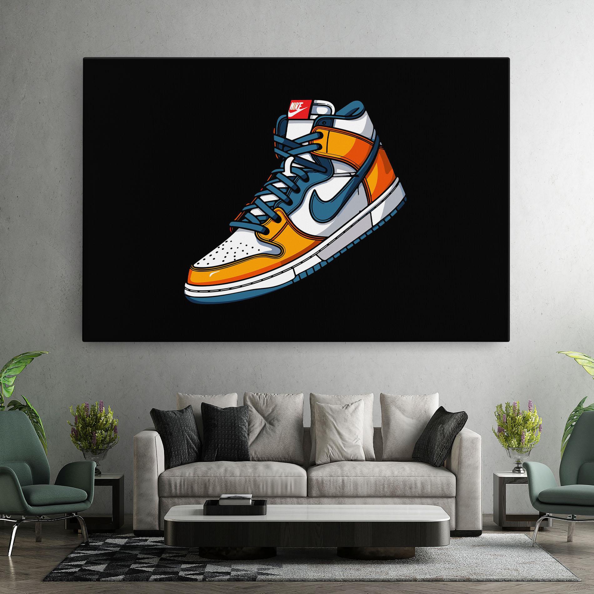 Leinwandbild Nike Shoe mockup 7