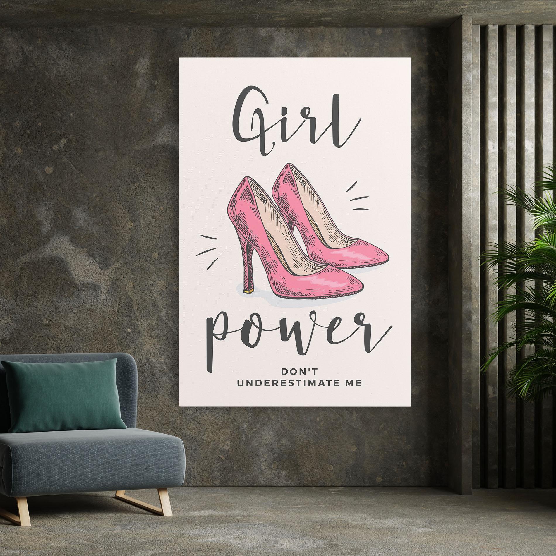 Leinwandbild Girl Power mockup 7