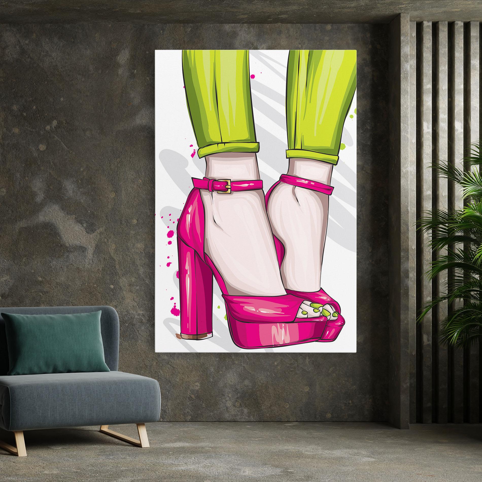 Leinwandbild Green Nails mockup 7