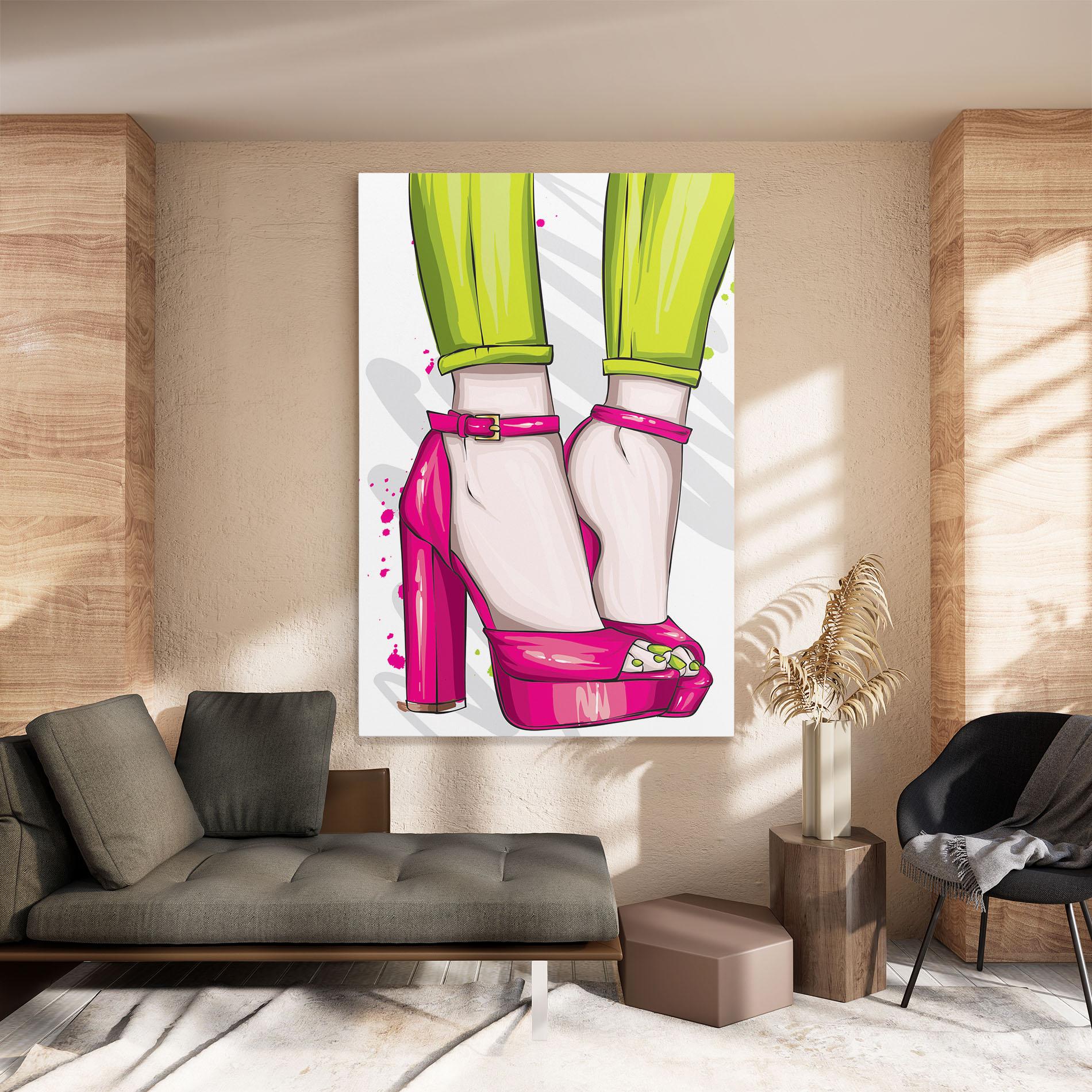 Leinwandbild Green Nails mockup 8