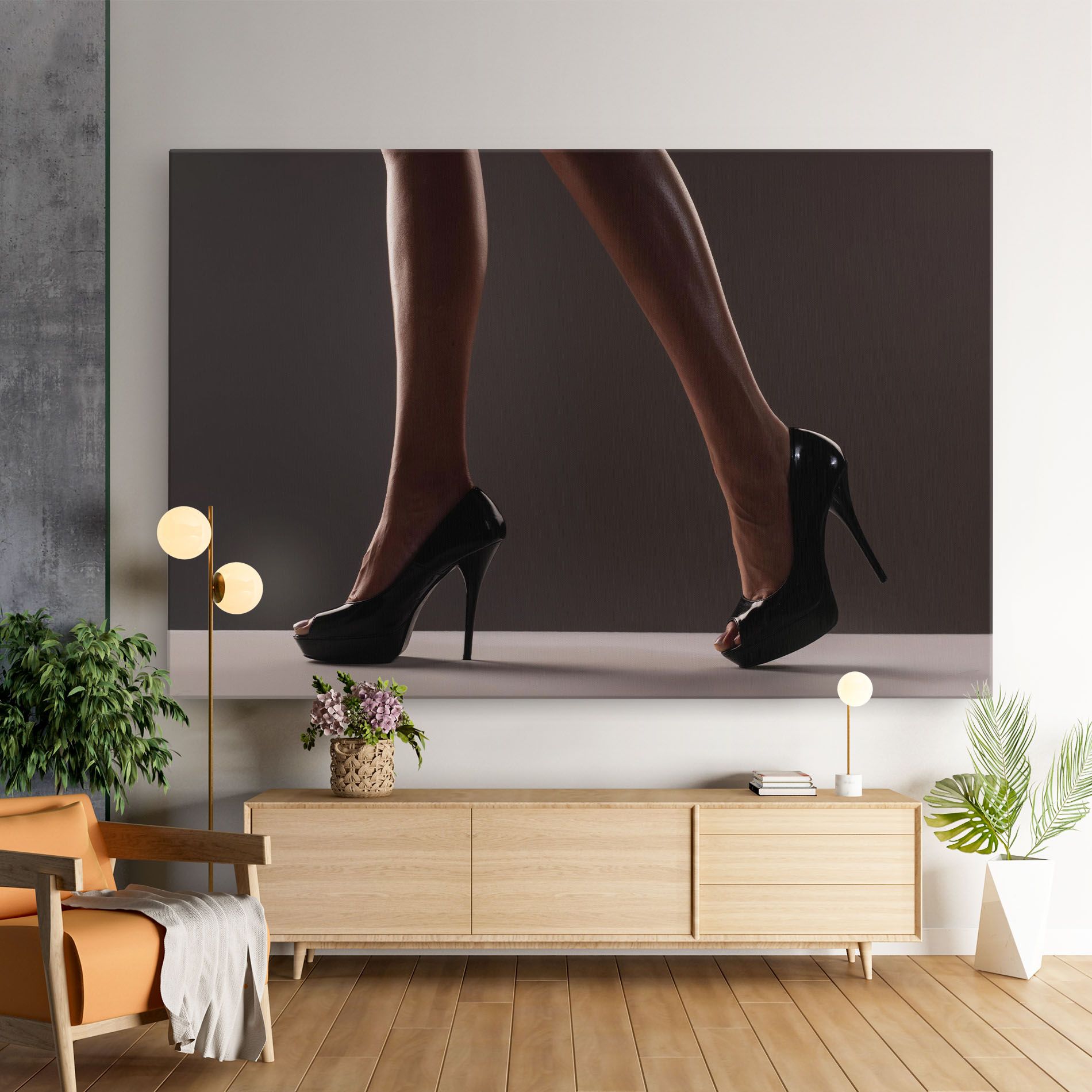 Black High Heels mockup 9