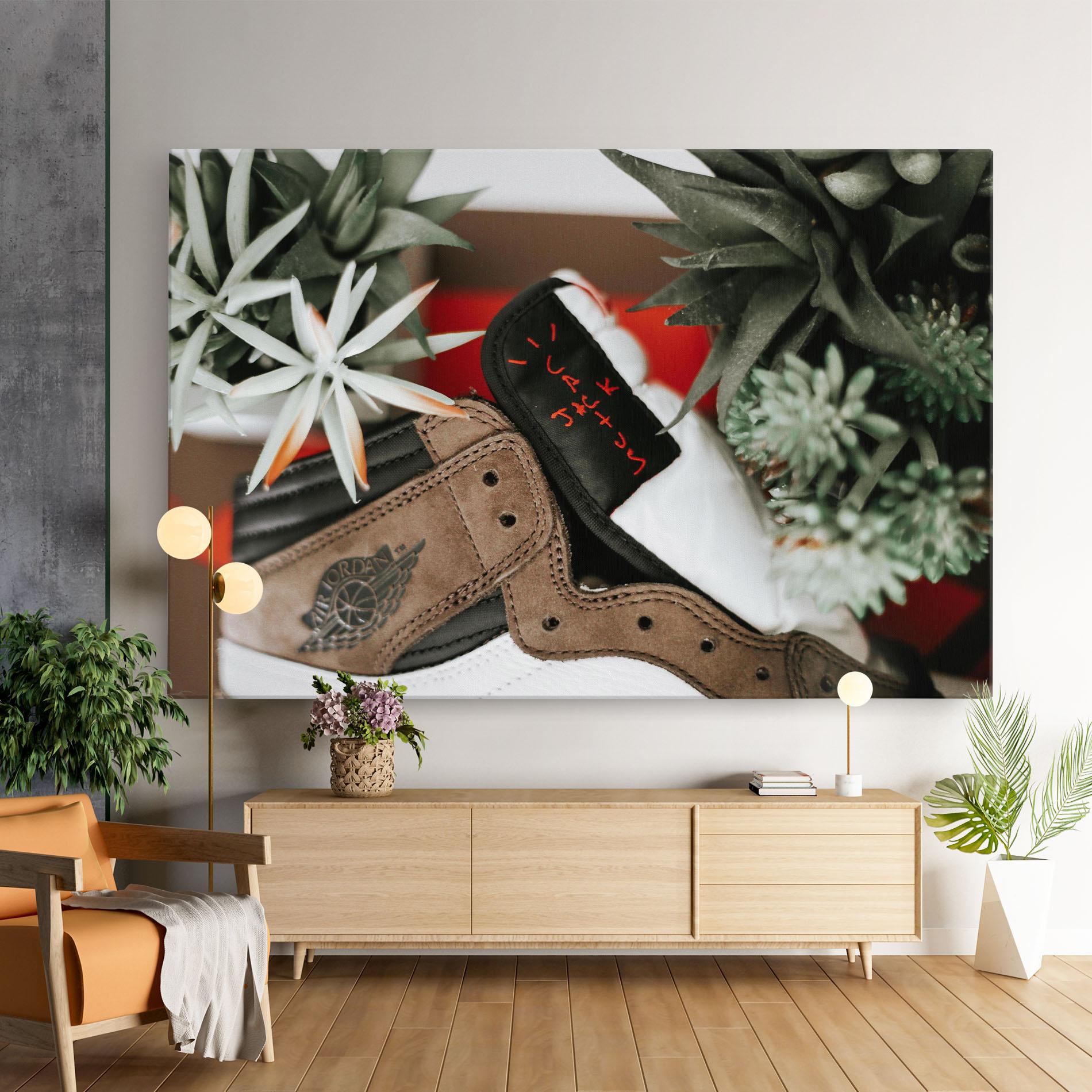 Leinwandbild Brown Air Jordan mockup 9