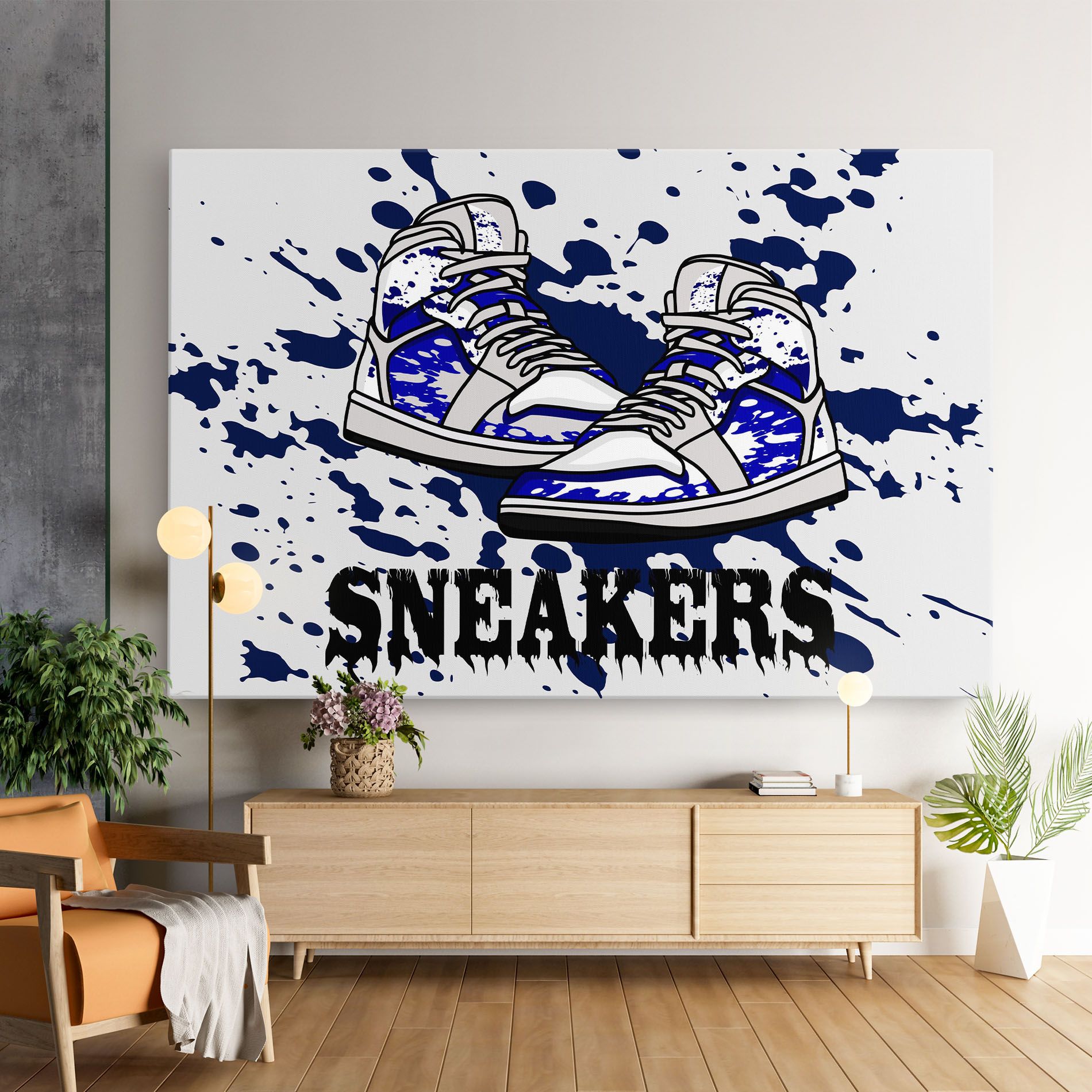 Dark Blue Sneakers mockup 9