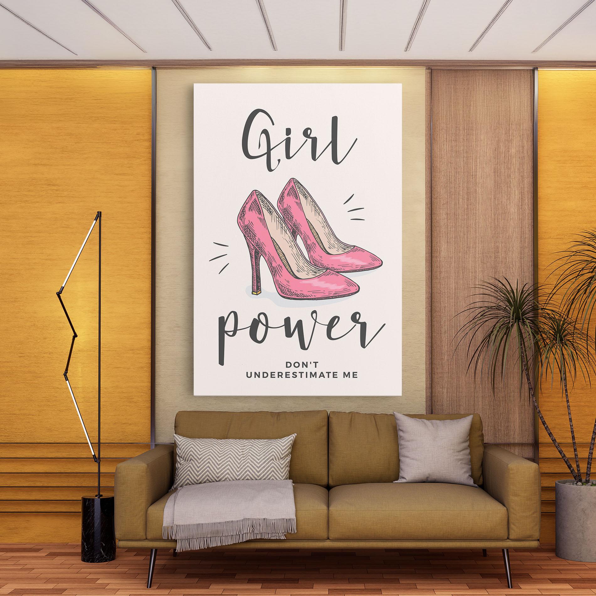 Leinwandbild Girl Power mockup 9