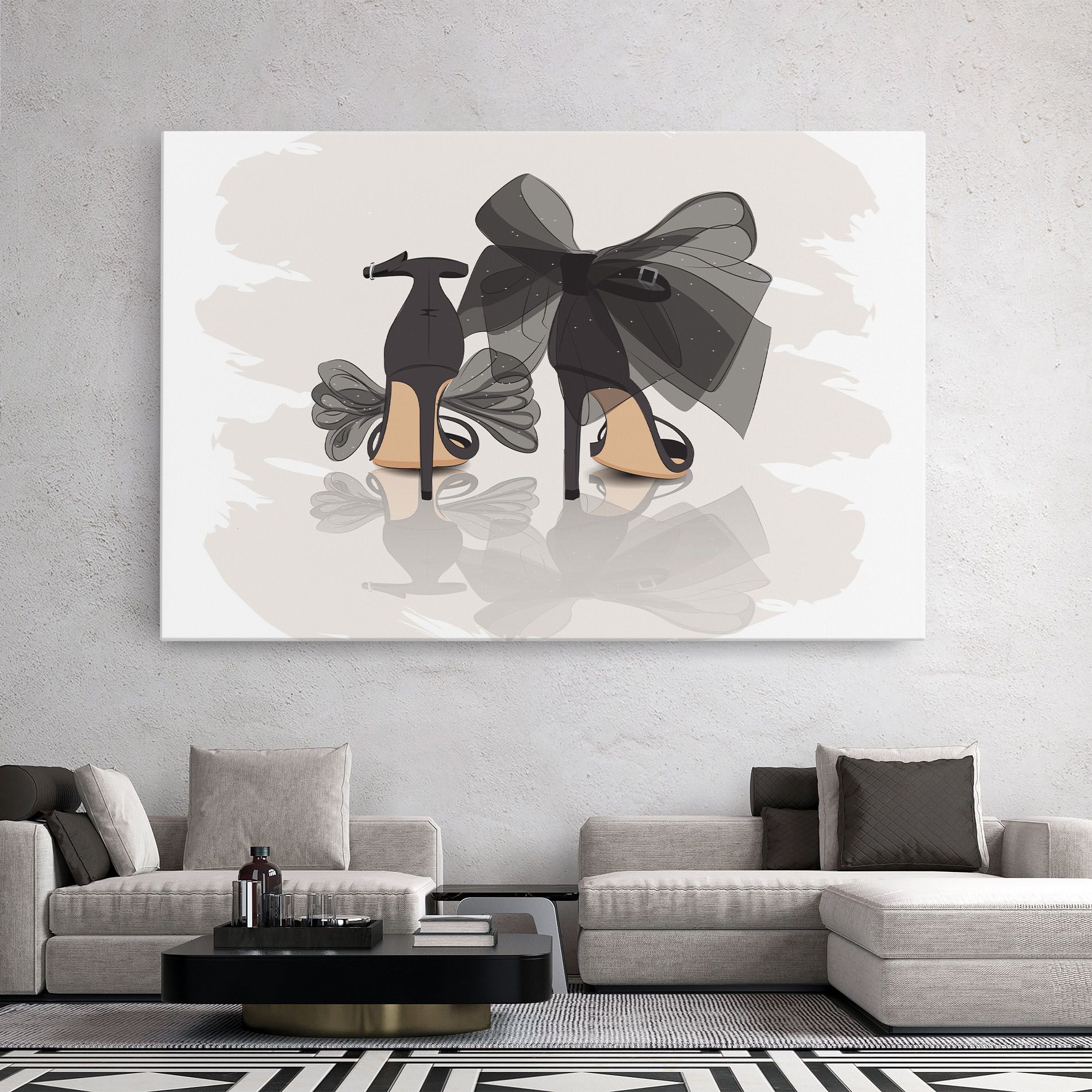 Black Bow Heels mockup 2