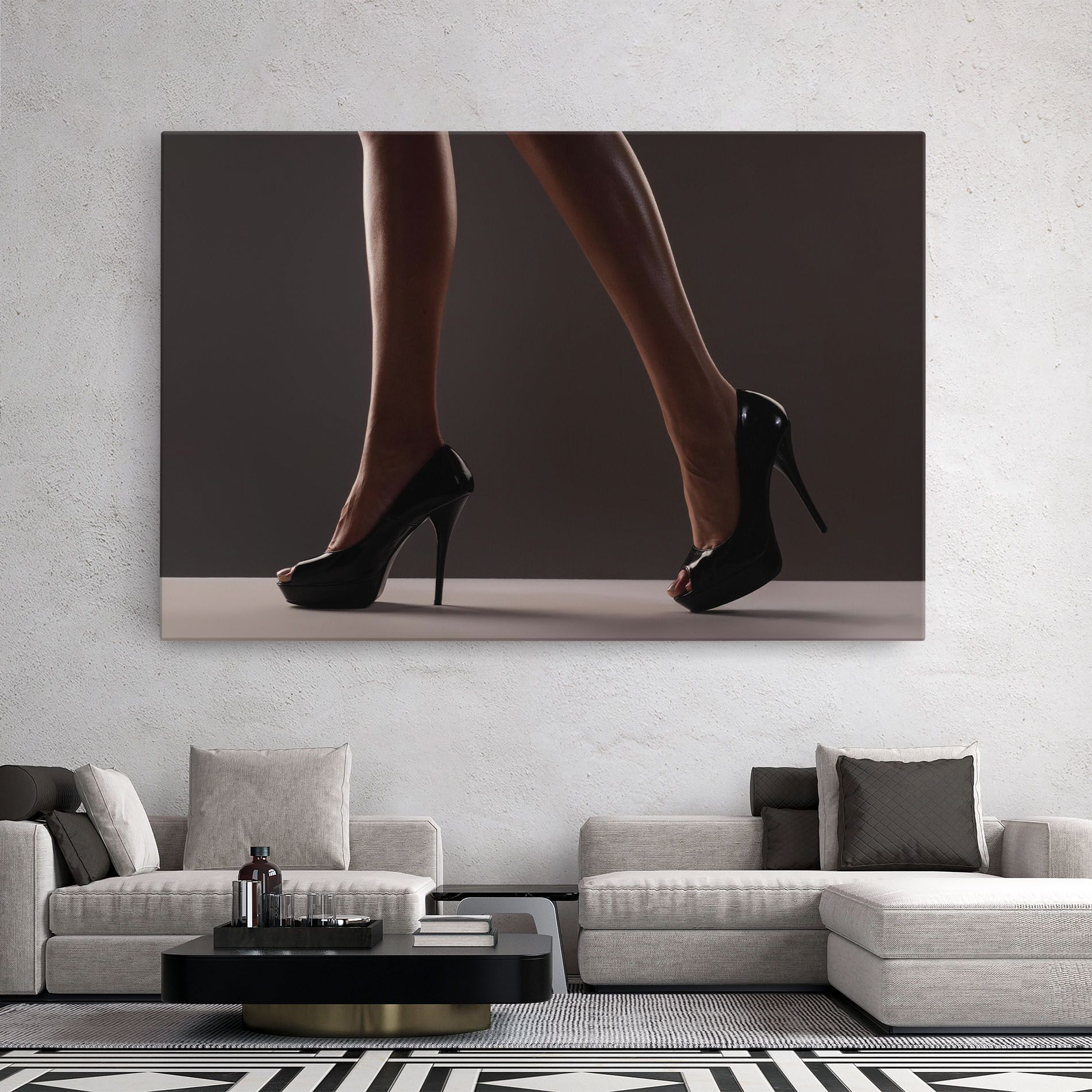 Black High Heels mockup 2