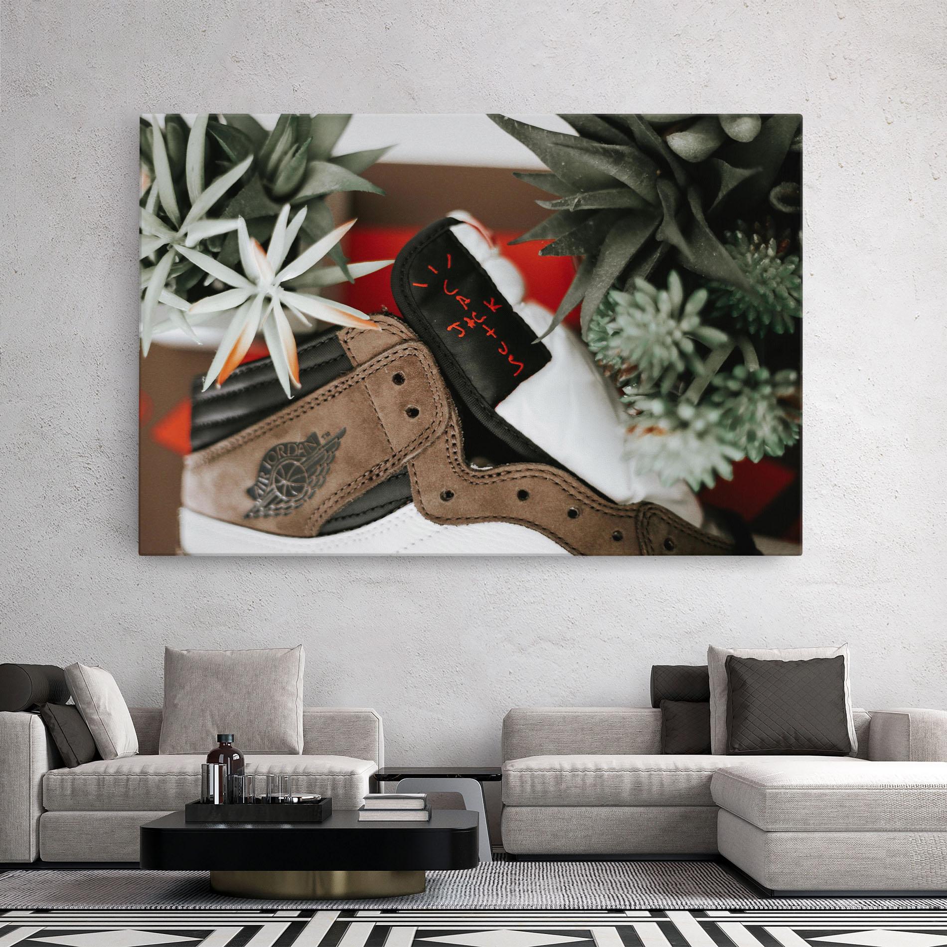 Leinwandbild Brown Air Jordan mockup 2