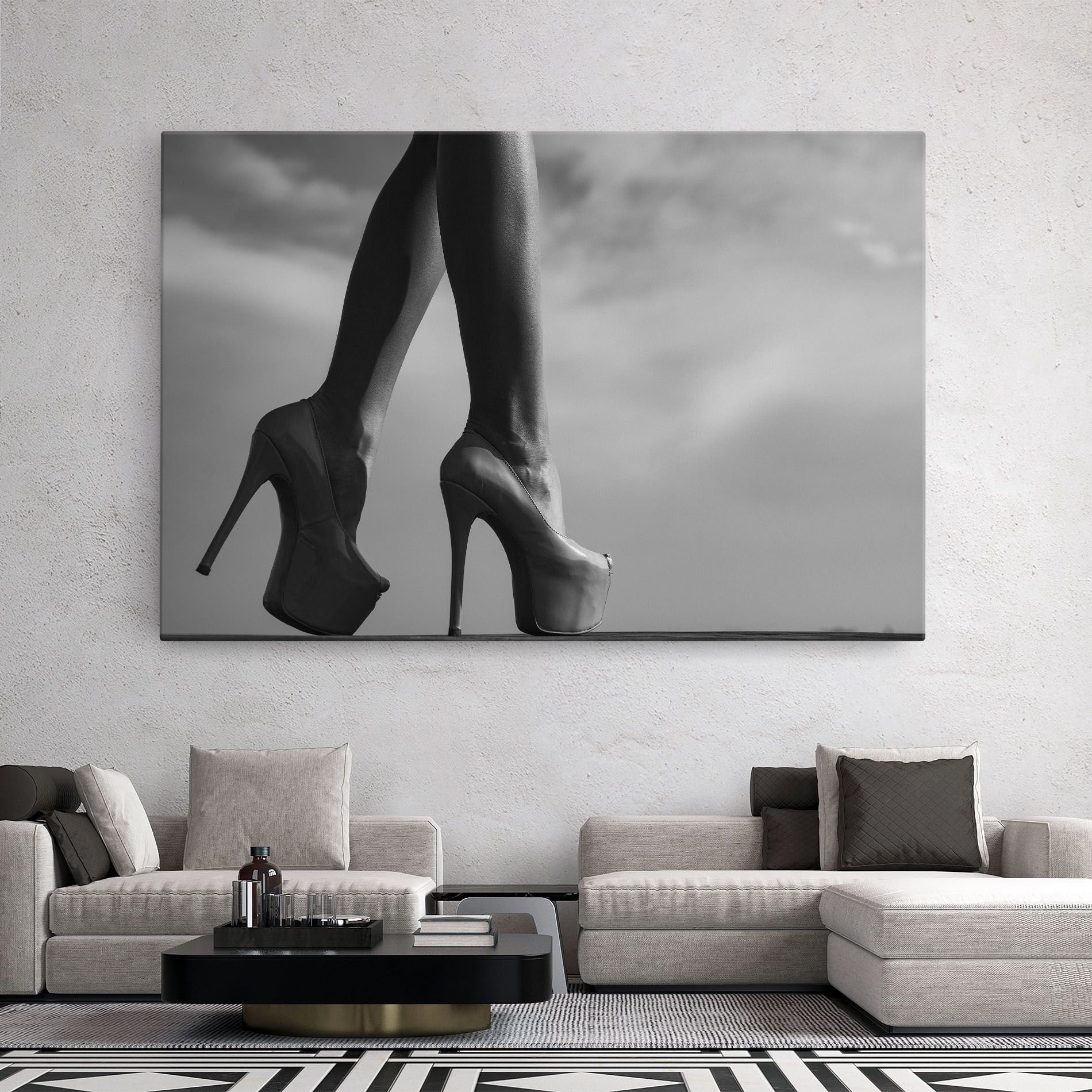 Heels Sky Background mockup 2