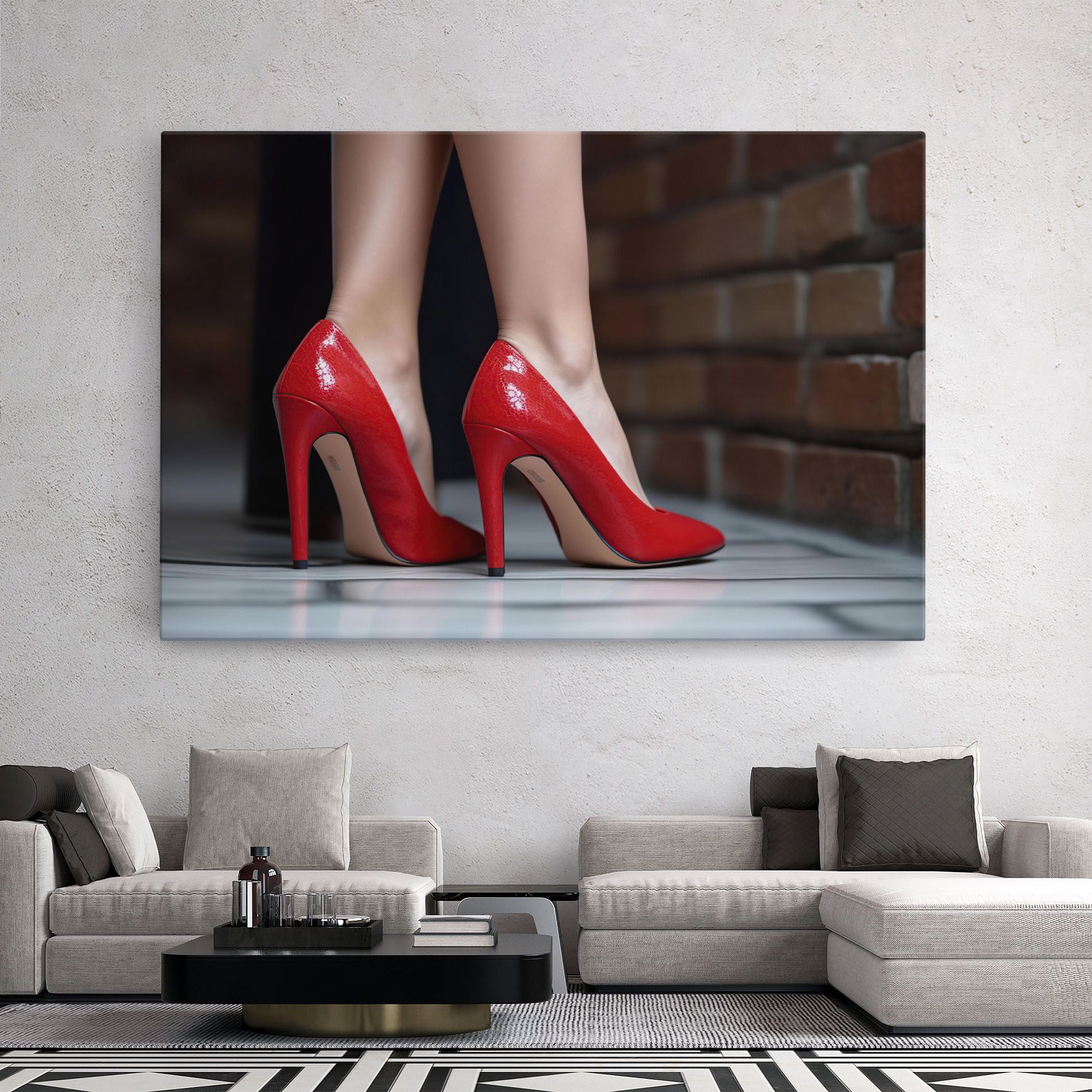 Sexy Red Heels mockup 2