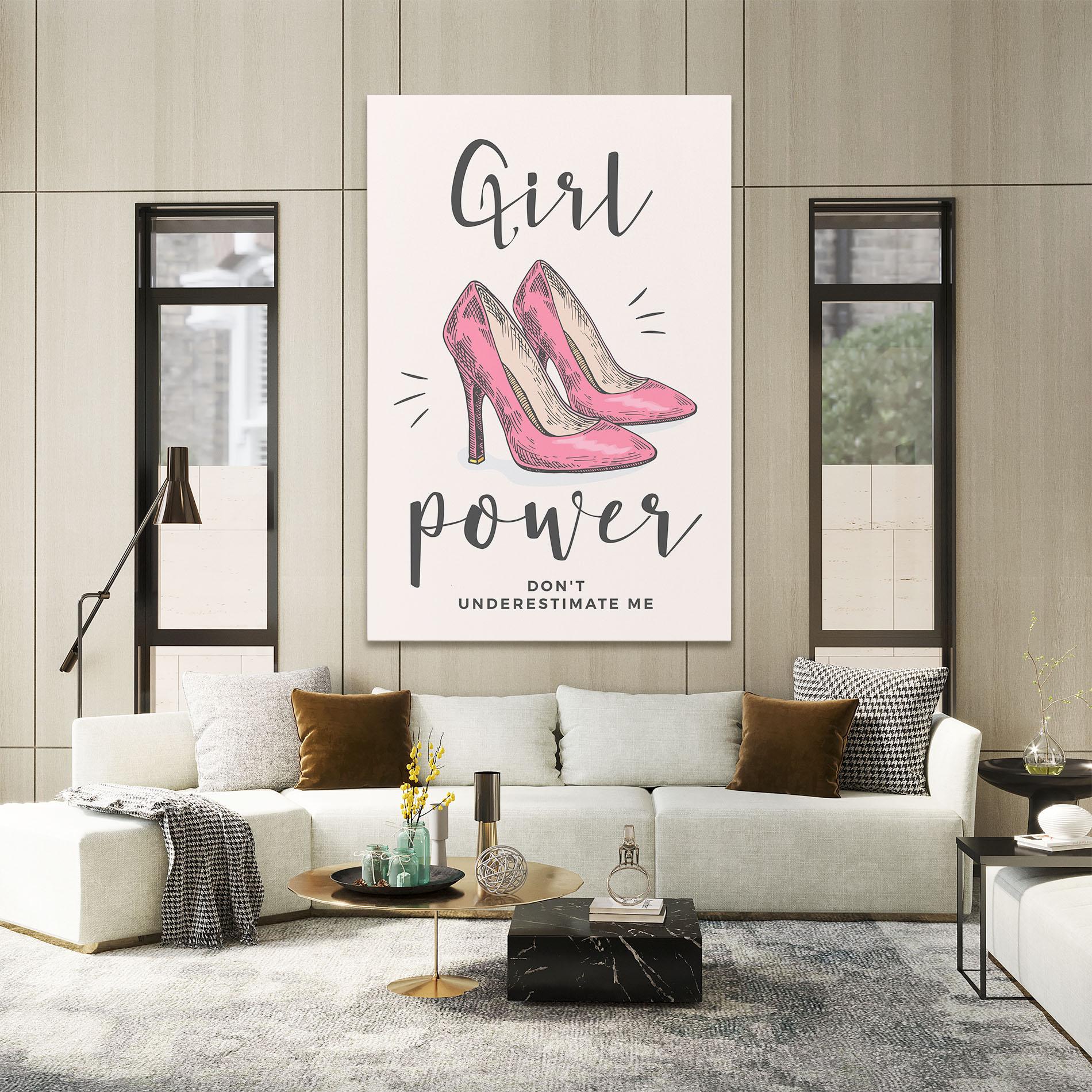 Leinwandbild Girl Power mockup 2
