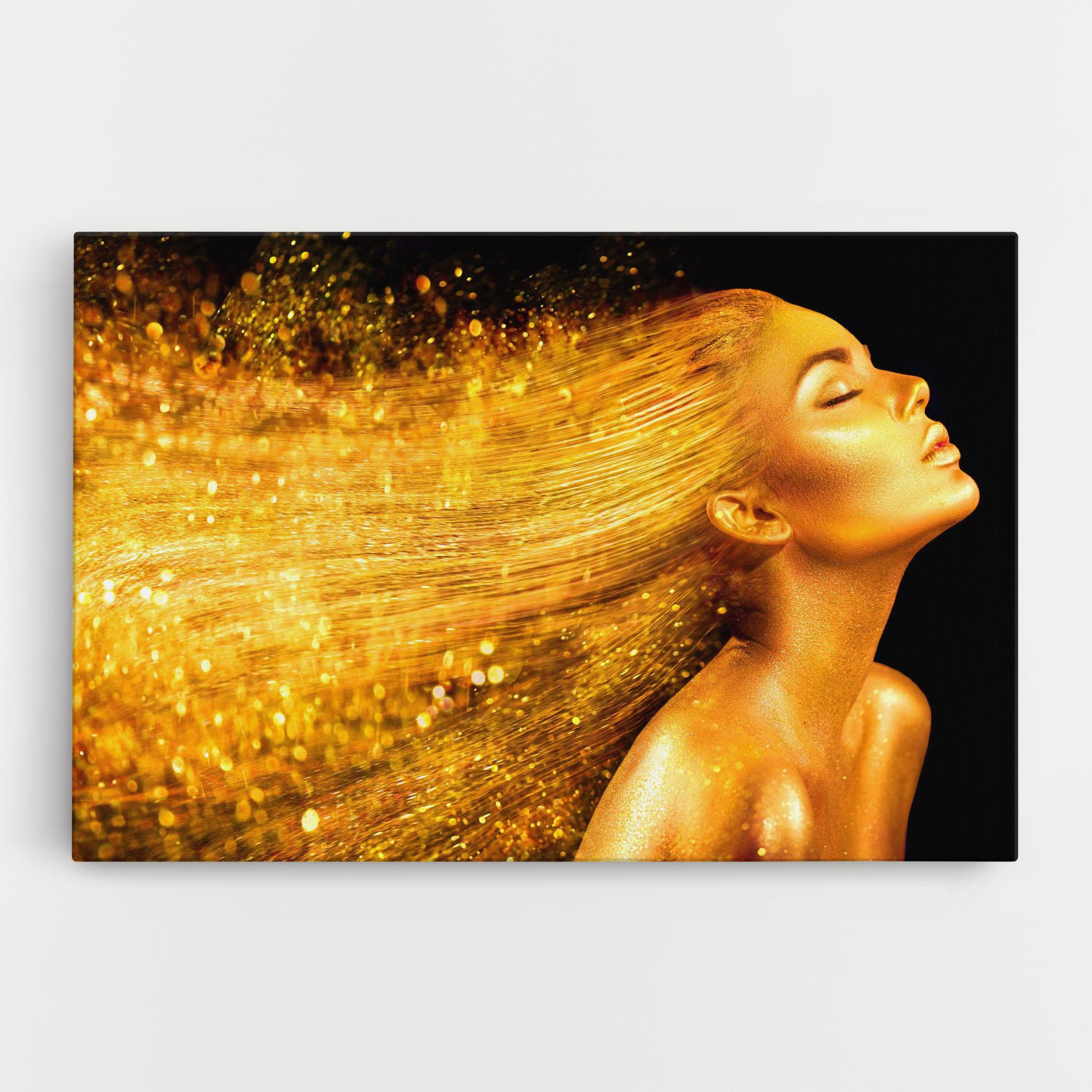 Leinwandbild Golden Girl mockup 0