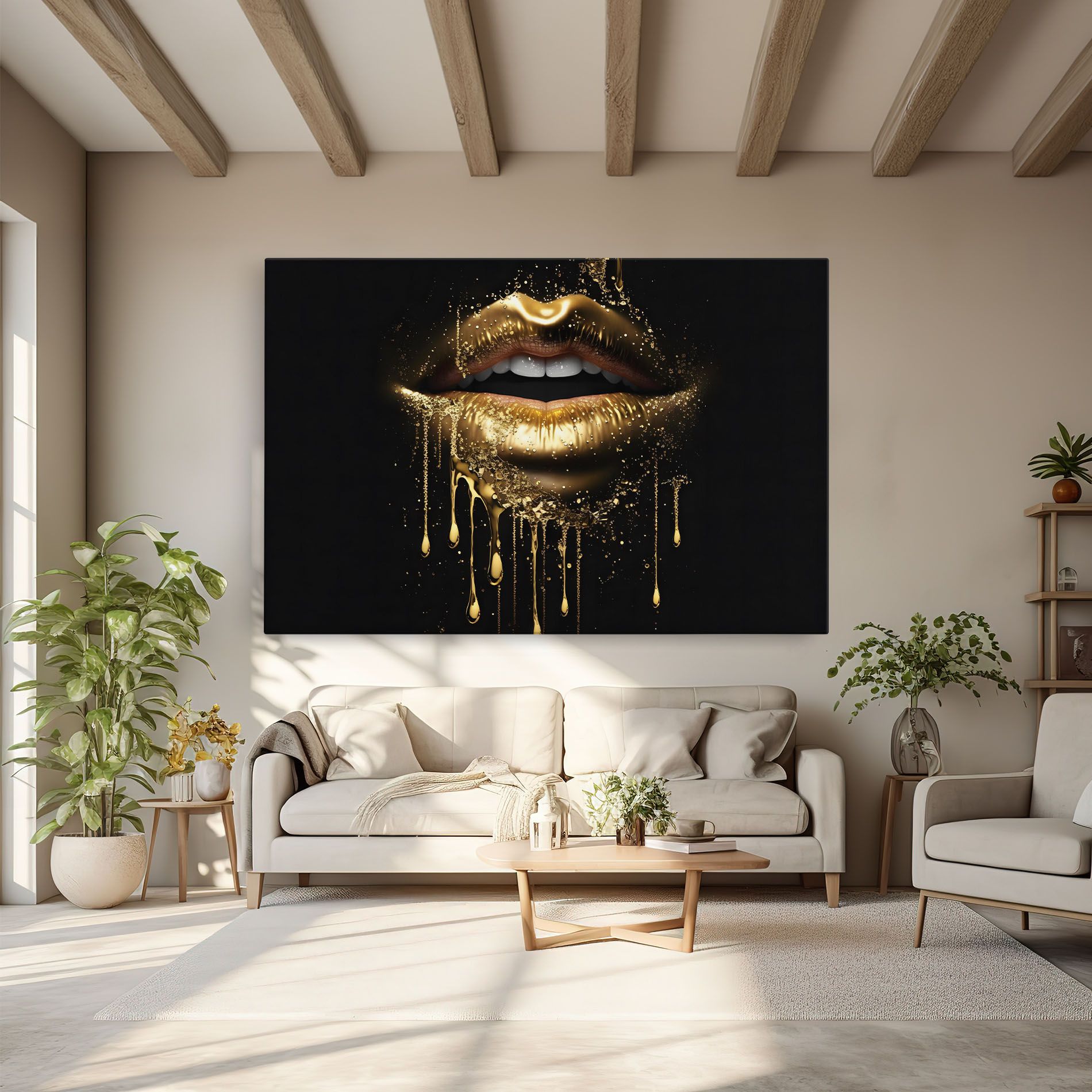 Golden Luxury Lips mockup 6