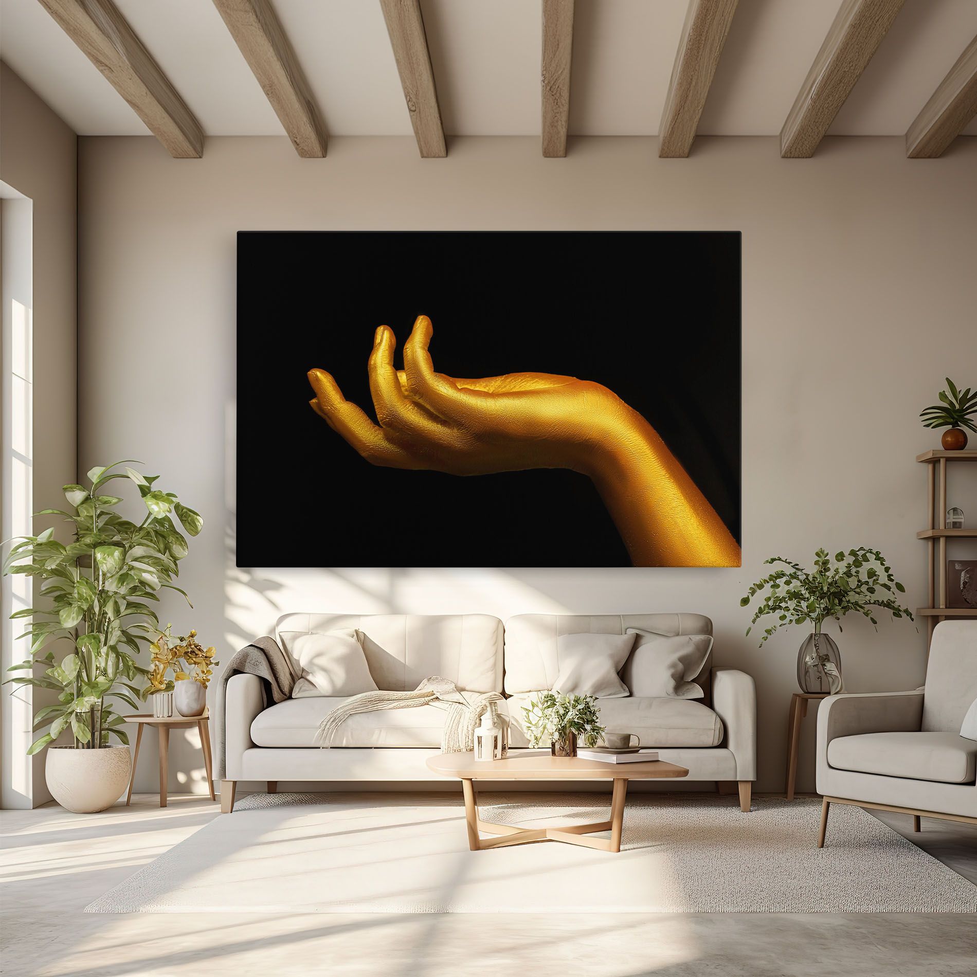 Strong Gold Hand mockup 6