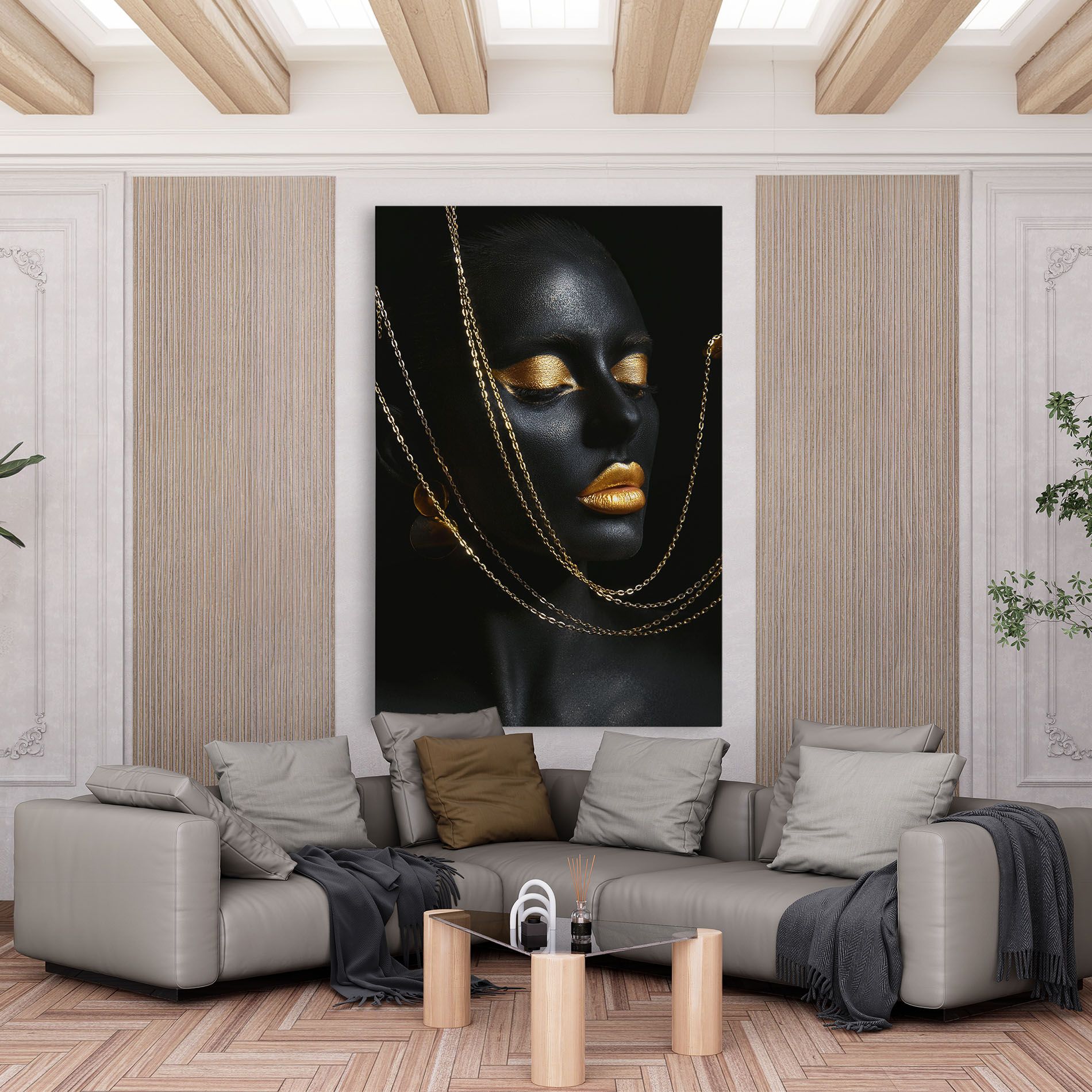 Chain Gold Lips mockup 6