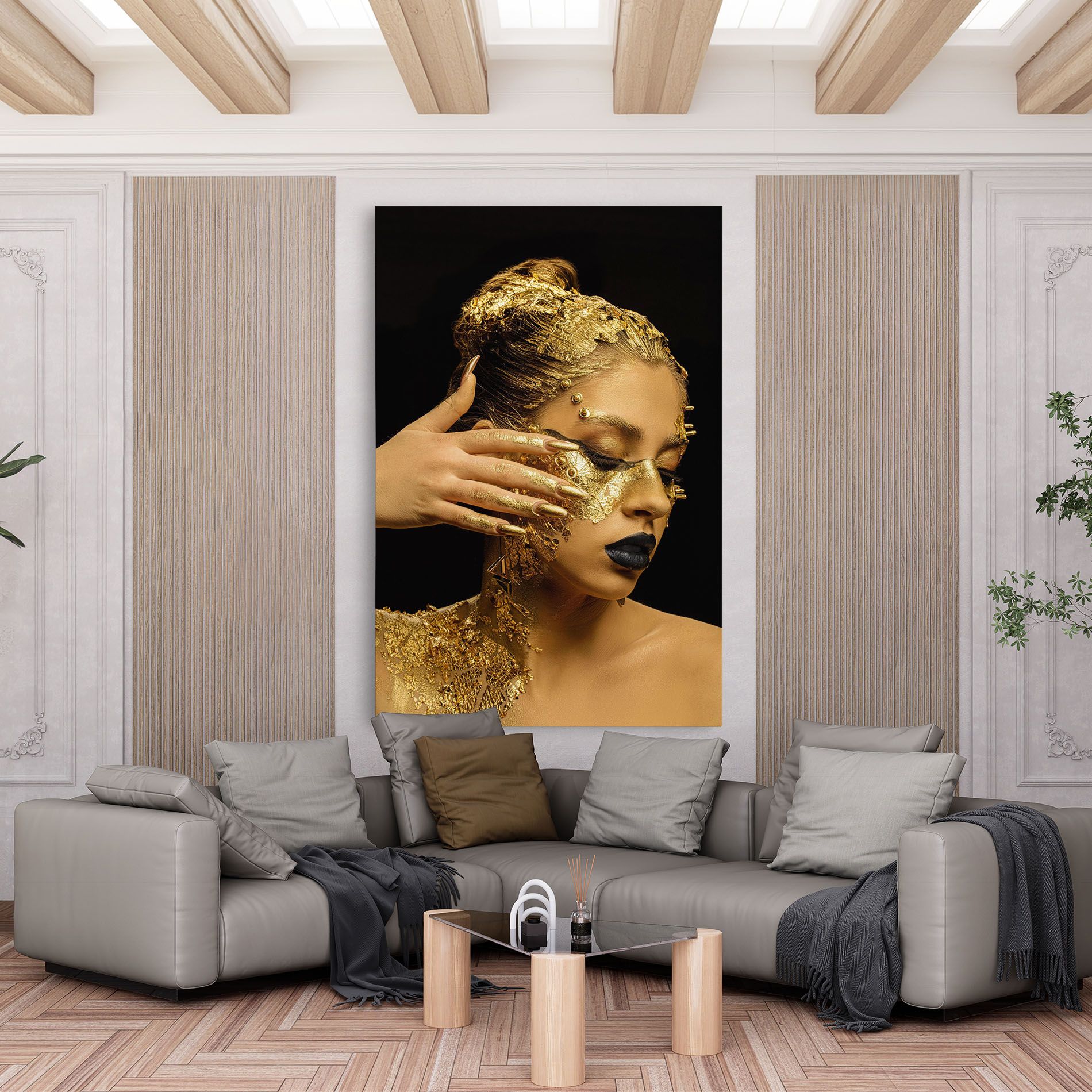 Festive Golden Makeup mockup 6