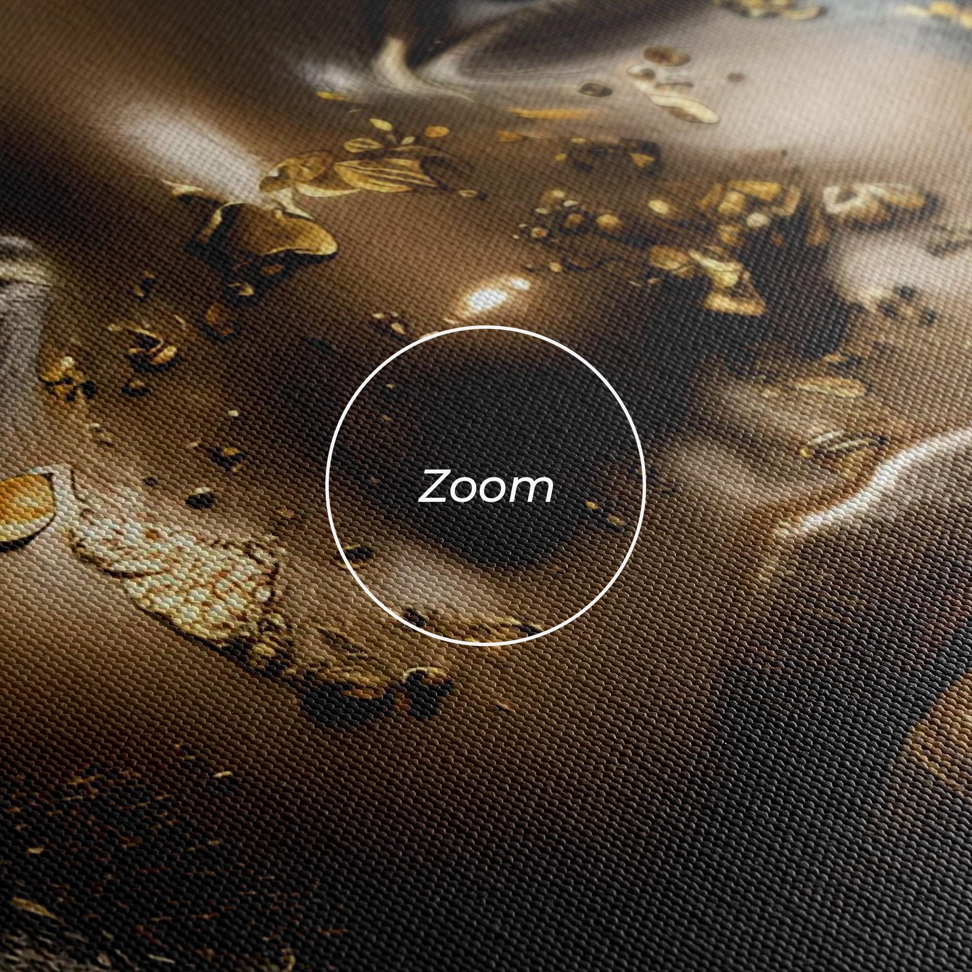 Leinwandbild Attractive Gold Woman mockup 3