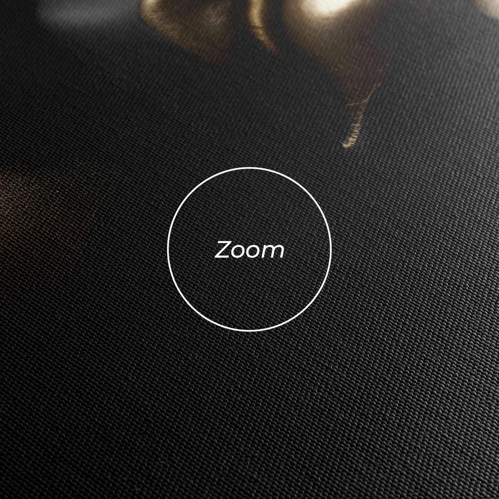 Leinwandbild Dark Gold Face mockup 3