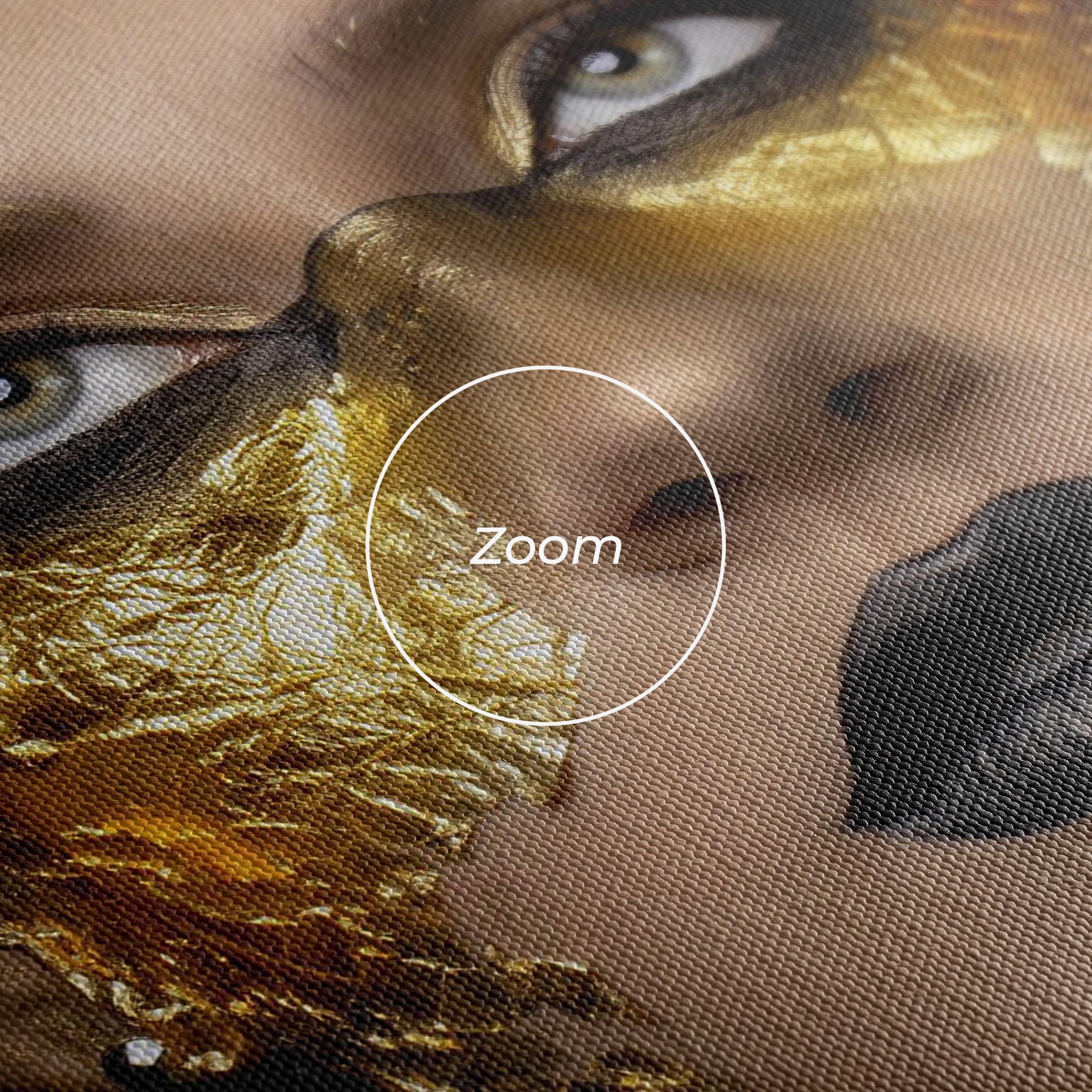 Leinwandbild Glamorous Gold Outfit mockup 3