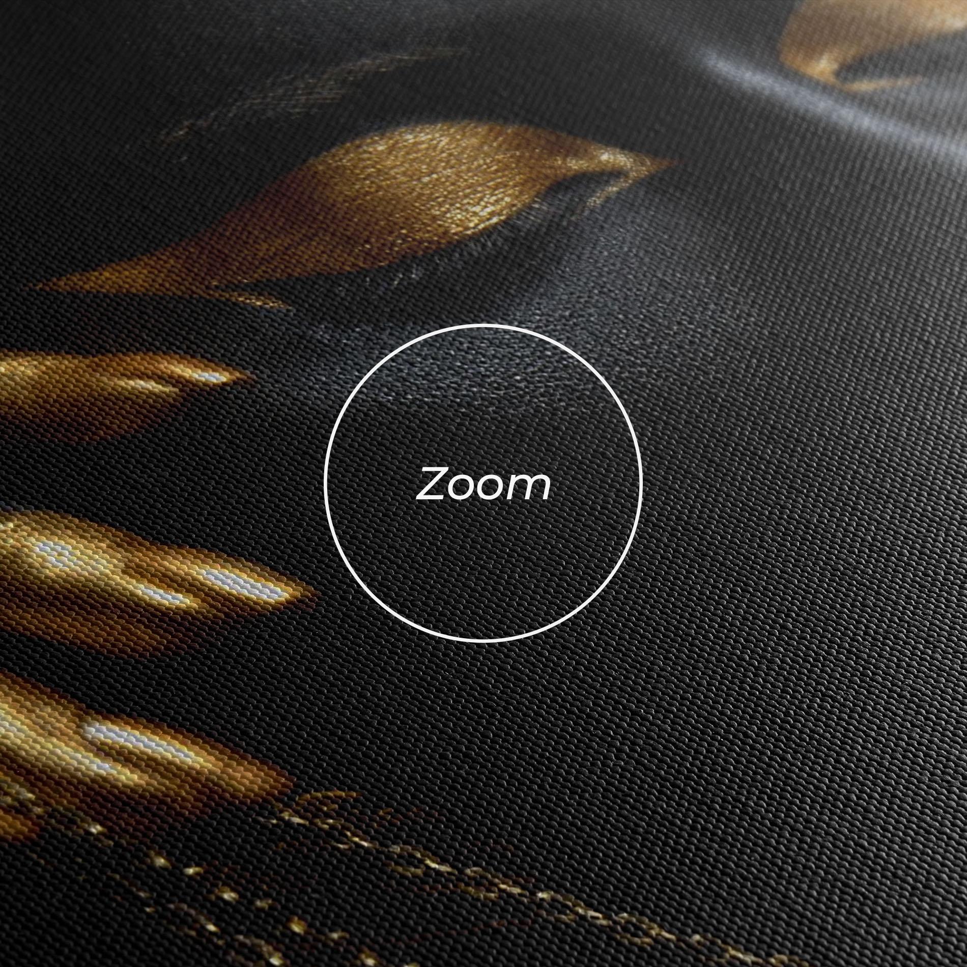 Leinwandbild Gold Black Skin mockup 3