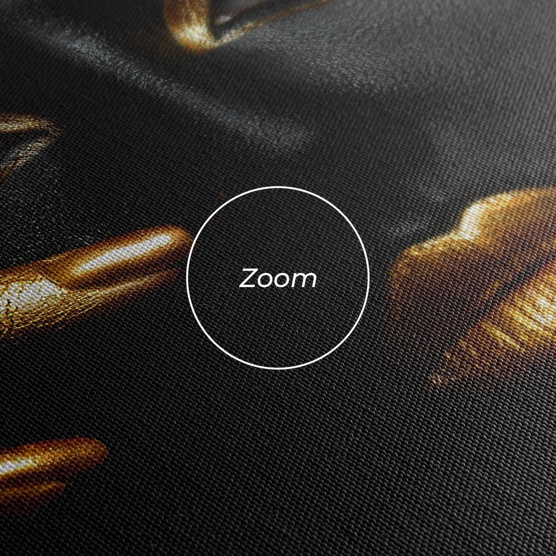 Leinwandbild Gold Makeup Nails mockup 3