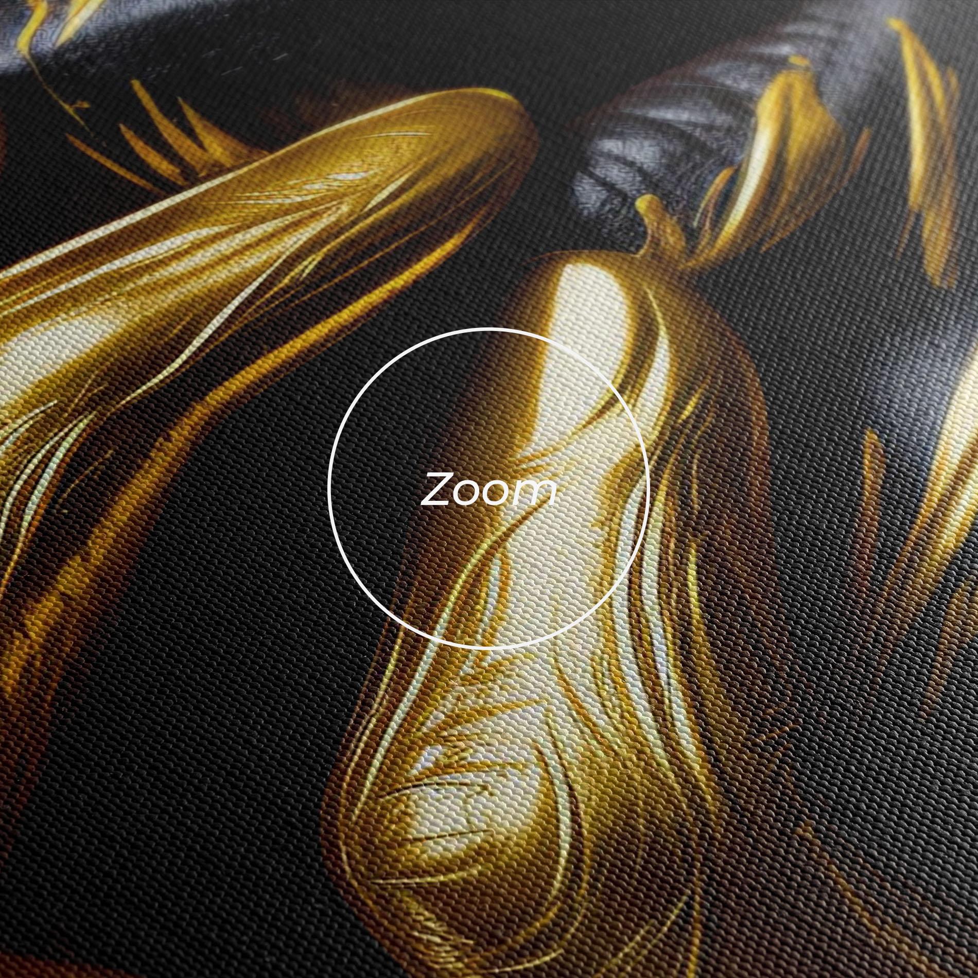 Leinwandbild Gold Small Hand mockup 3