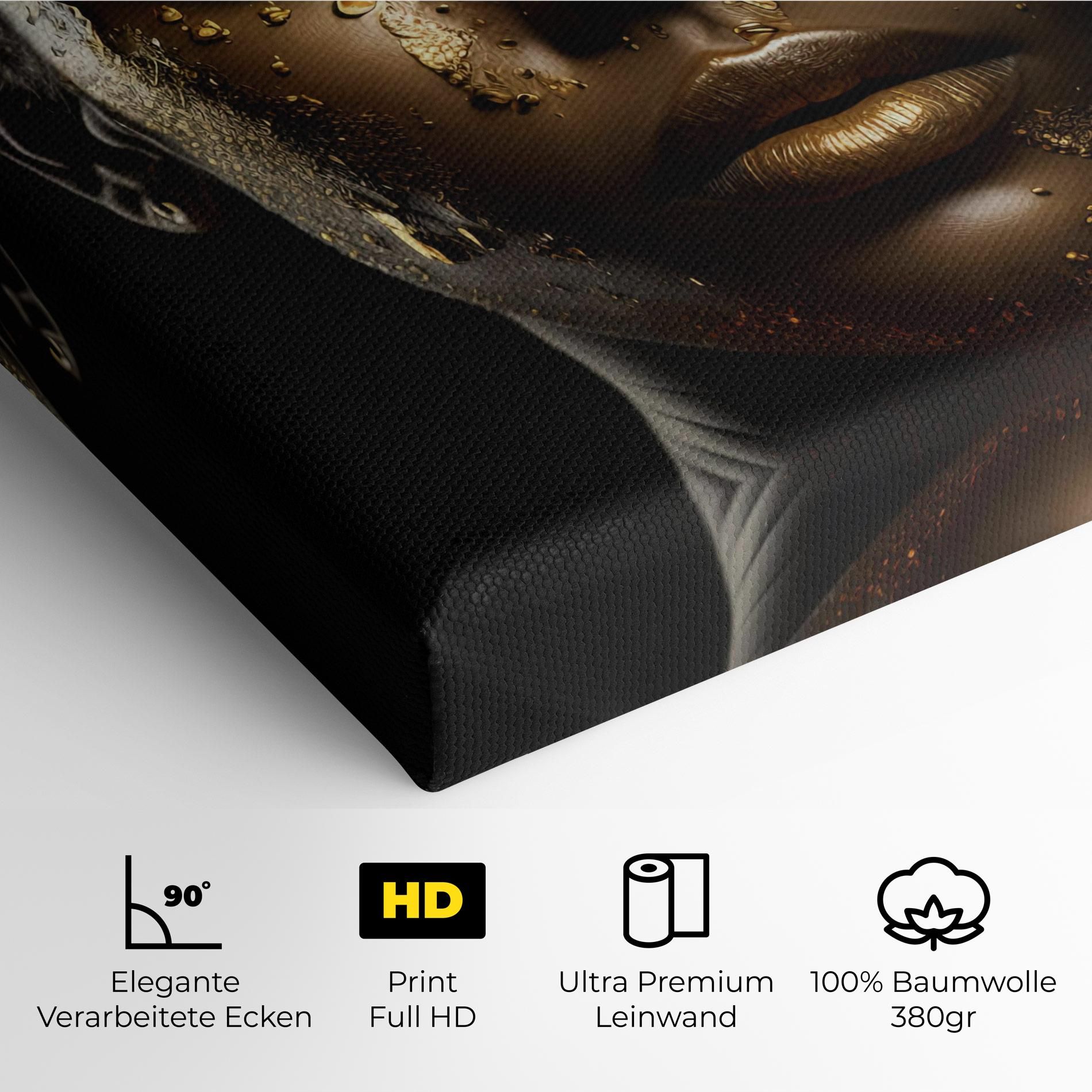 Attractive Gold Woman mockup 4