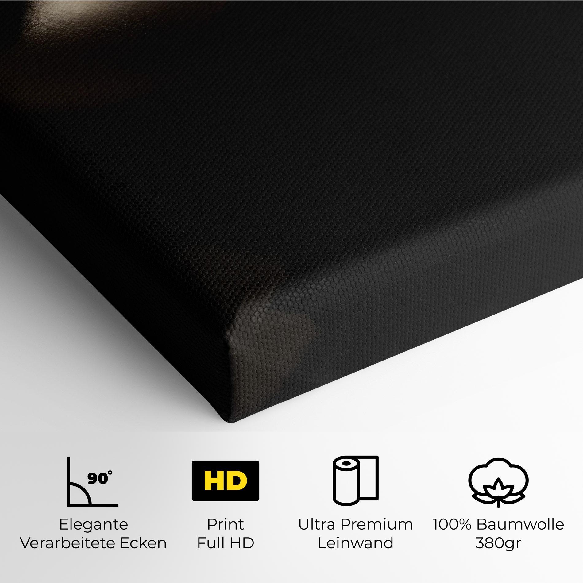 Leinwandbild Dark Gold Face mockup 4