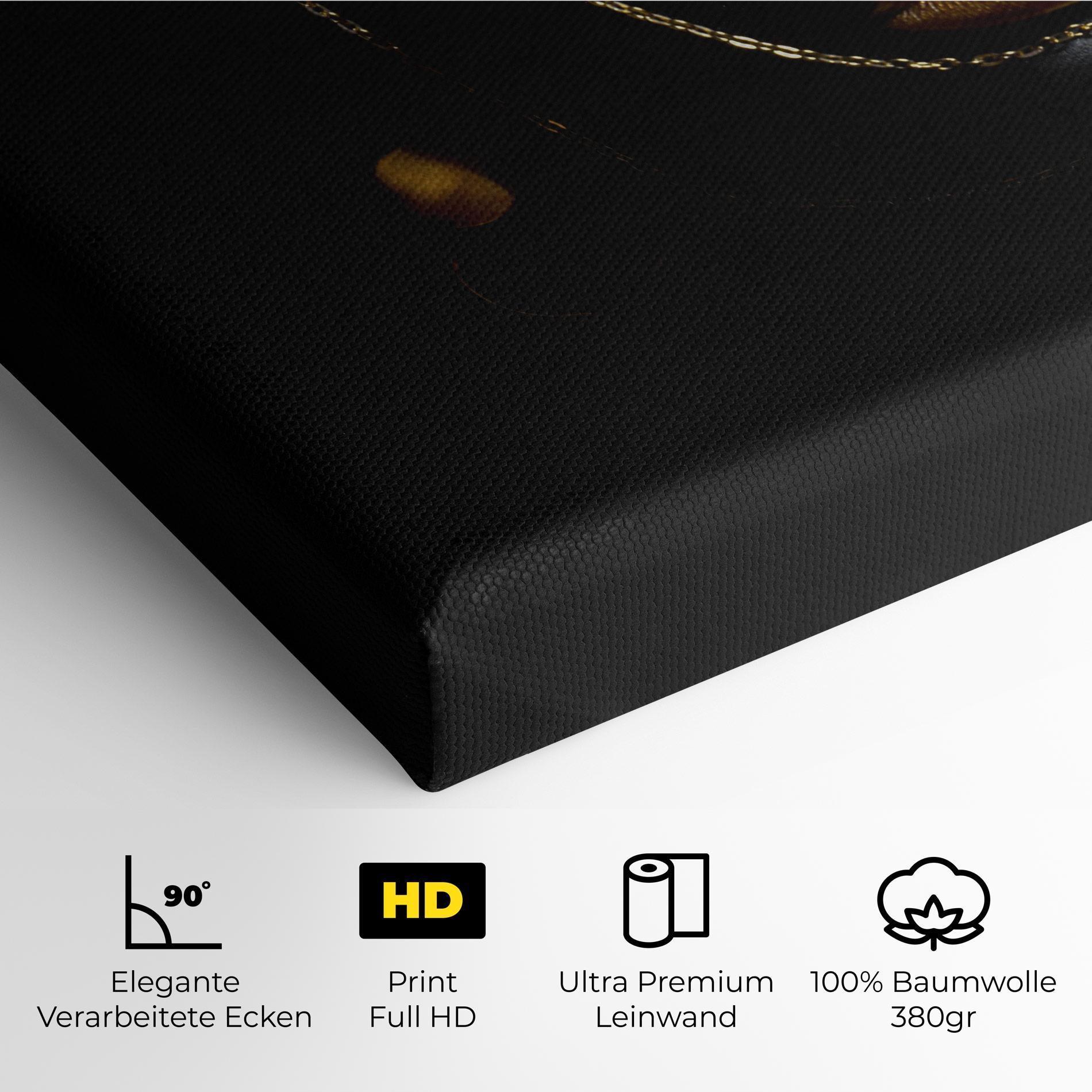 Leinwandbild Gold Chain Girl mockup 4