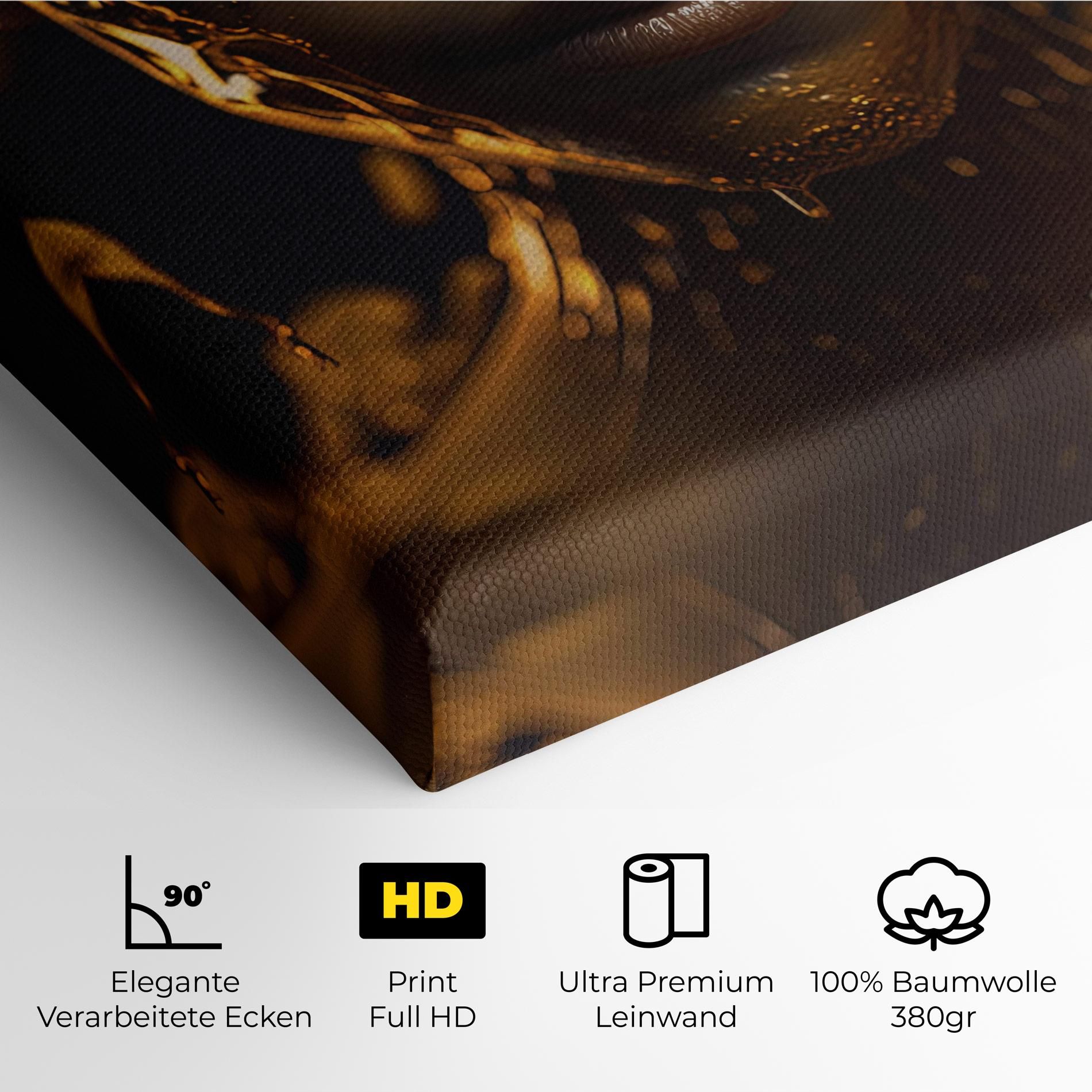 Gold Honeycomb Girl mockup 4