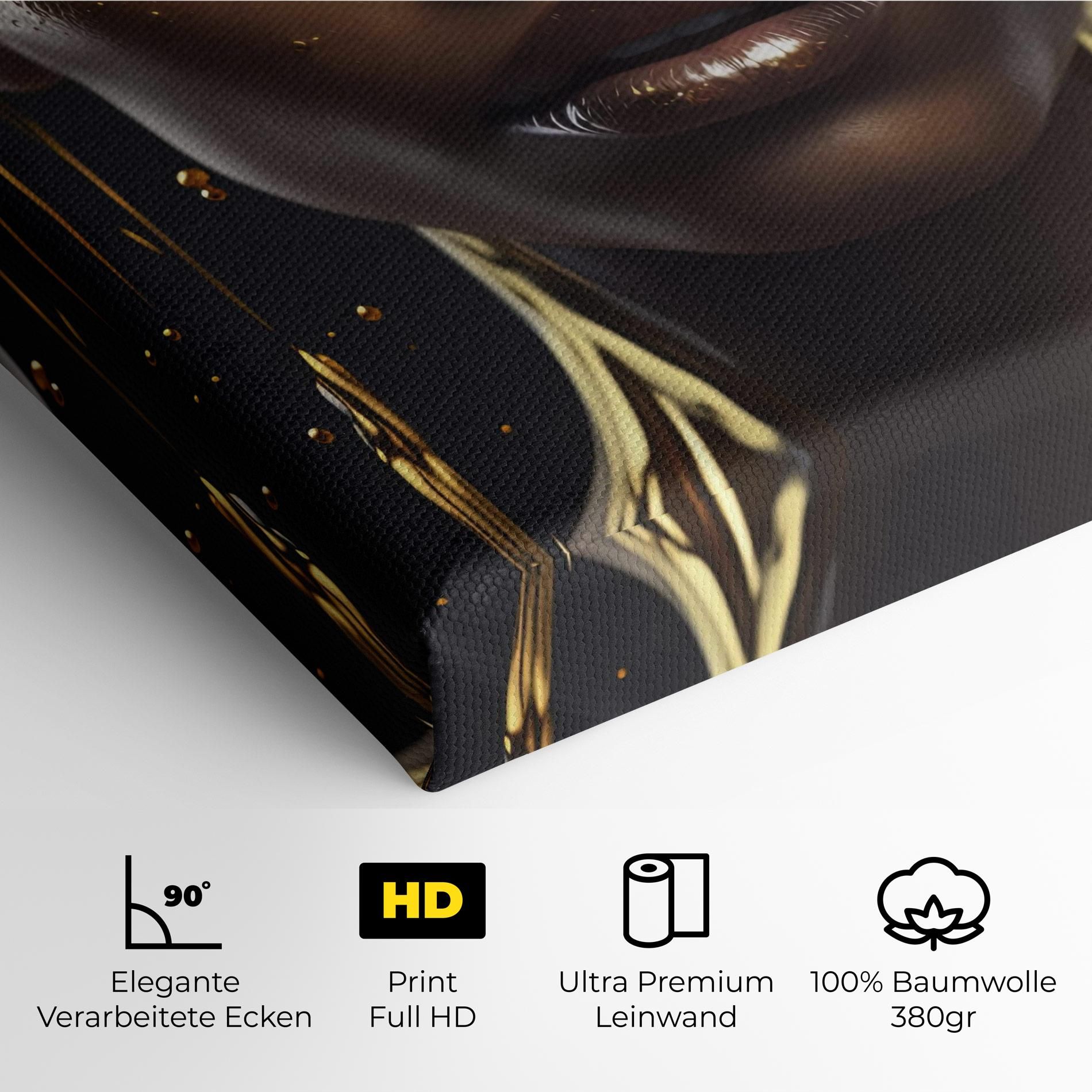 Gold Portrait Falling mockup 4