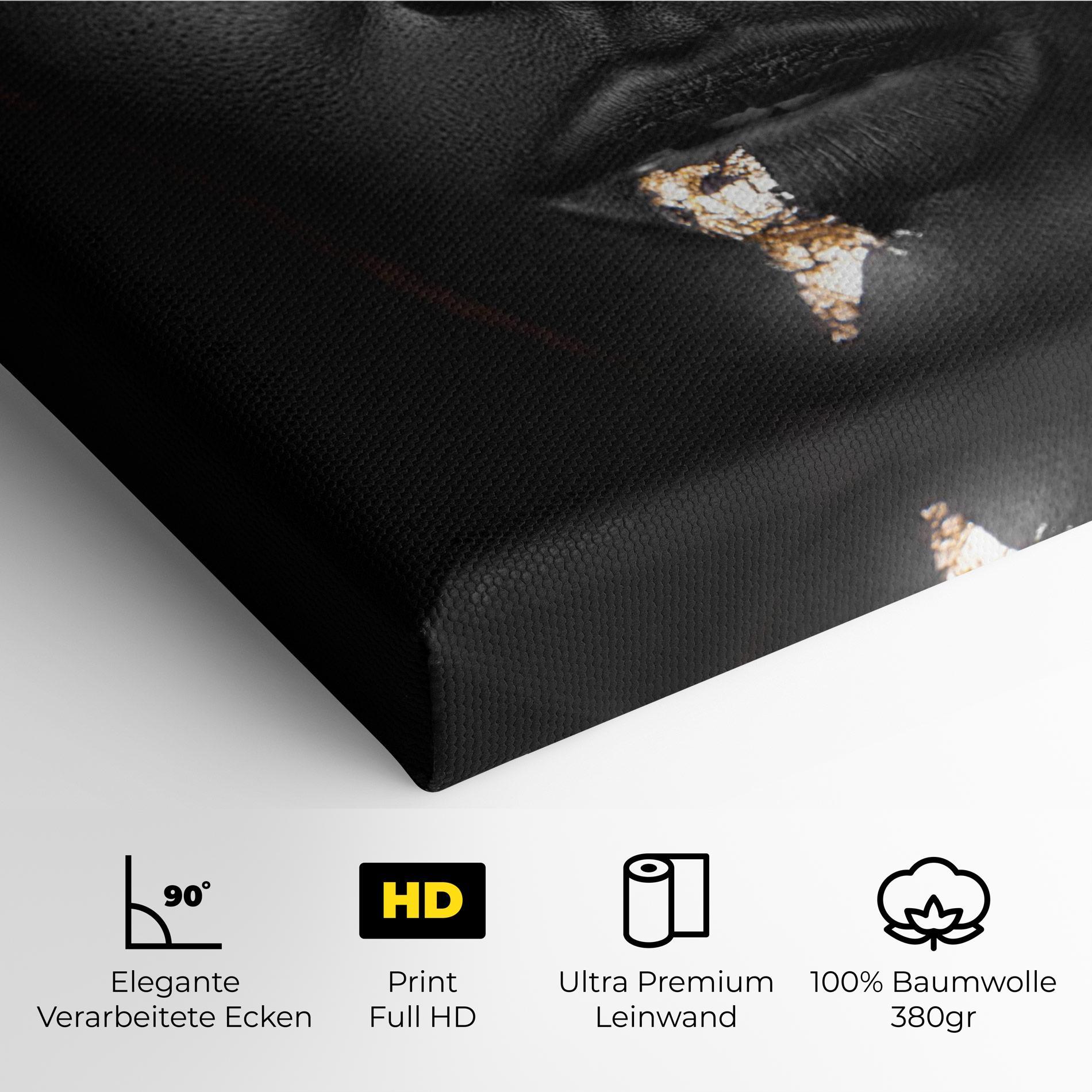 Leinwandbild Golden Face mockup 4