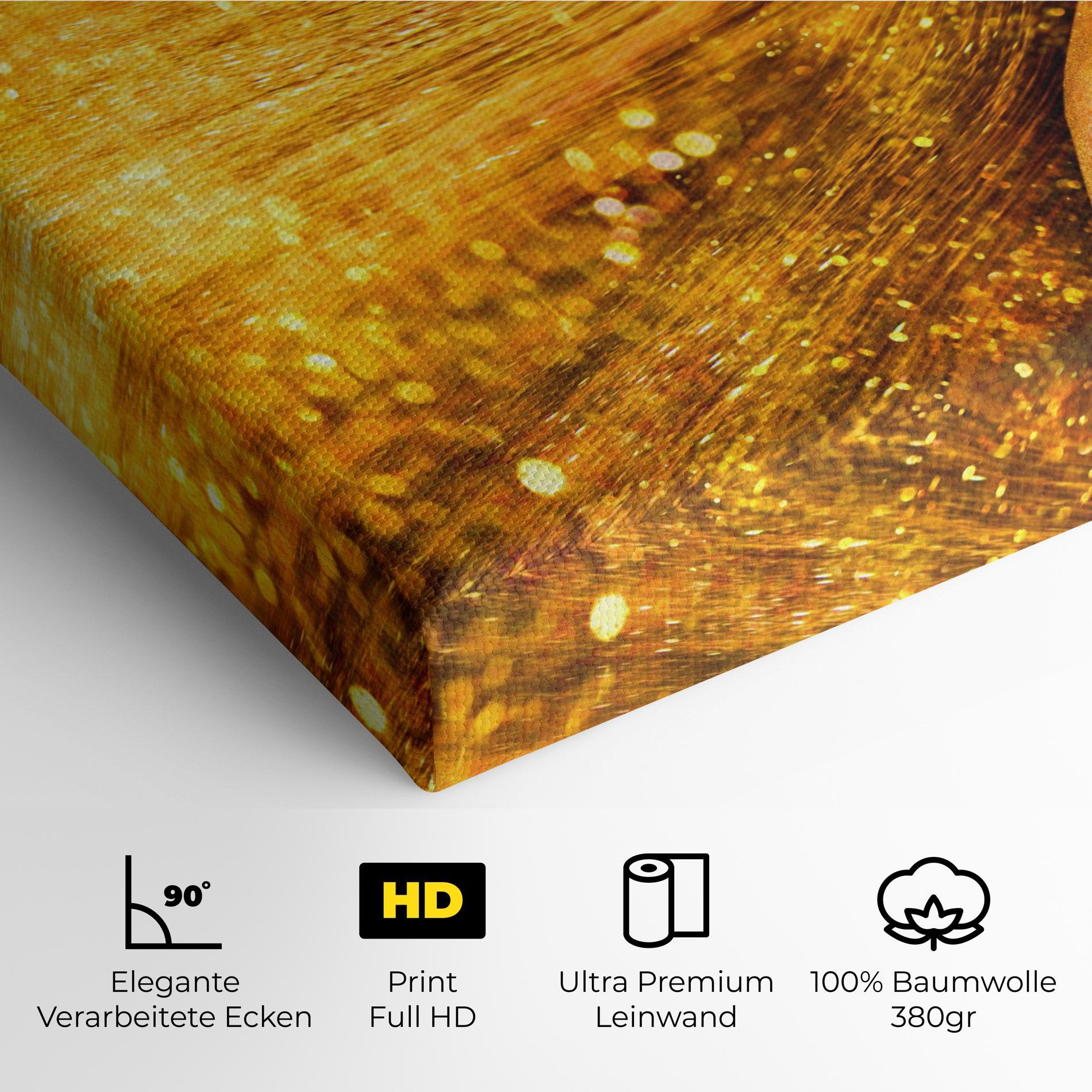 Leinwandbild Golden Girl mockup 4