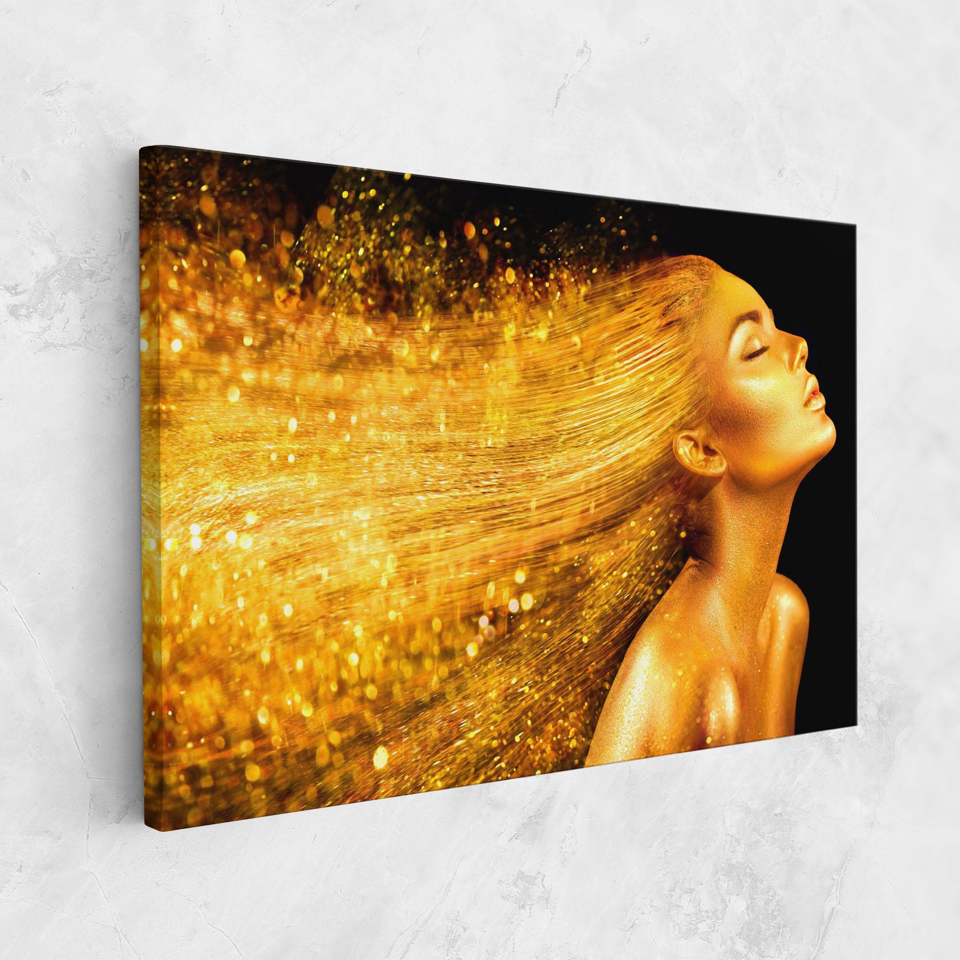 Leinwandbild Golden Girl mockup 1