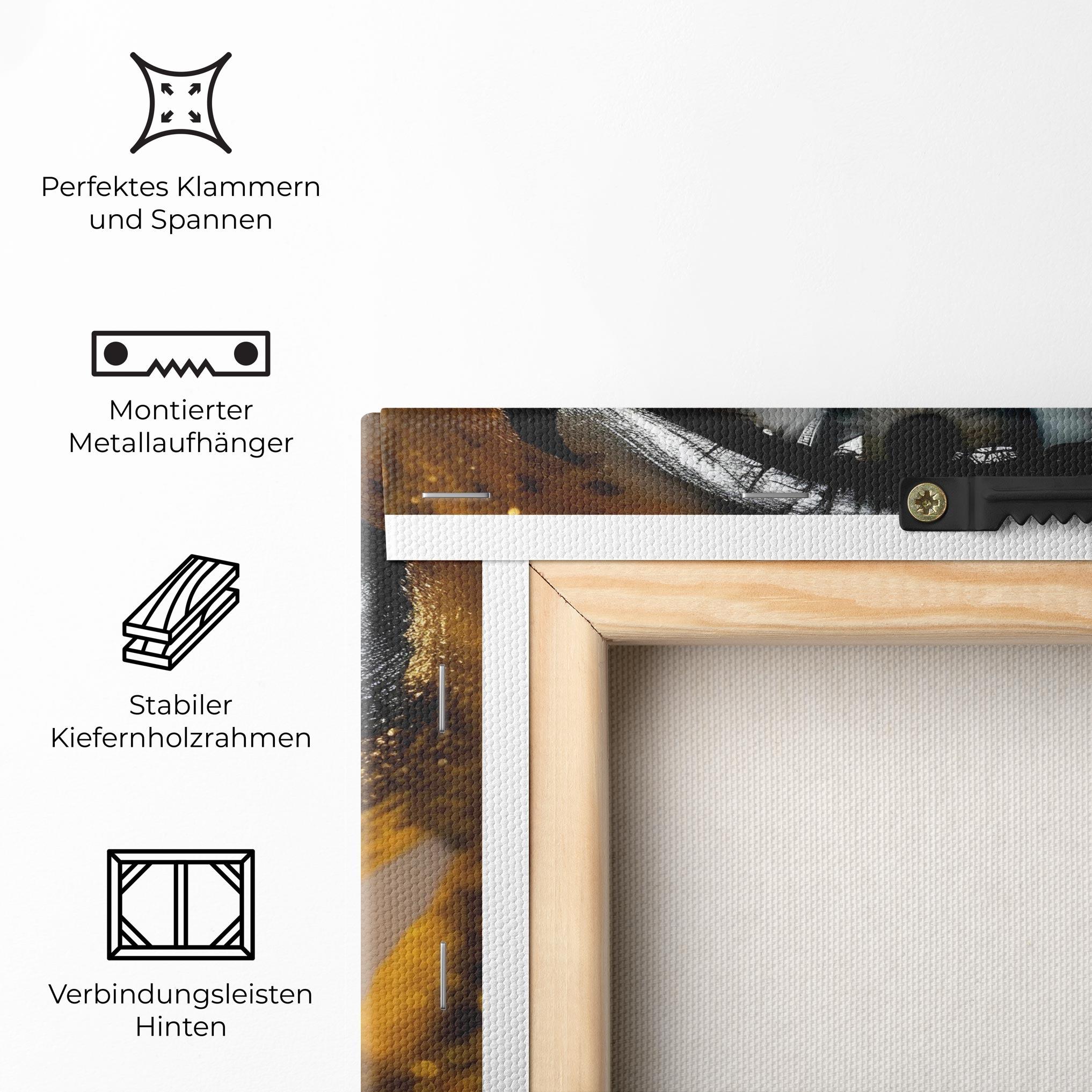 Leinwandbild Black Gold Eyeliner mockup 5