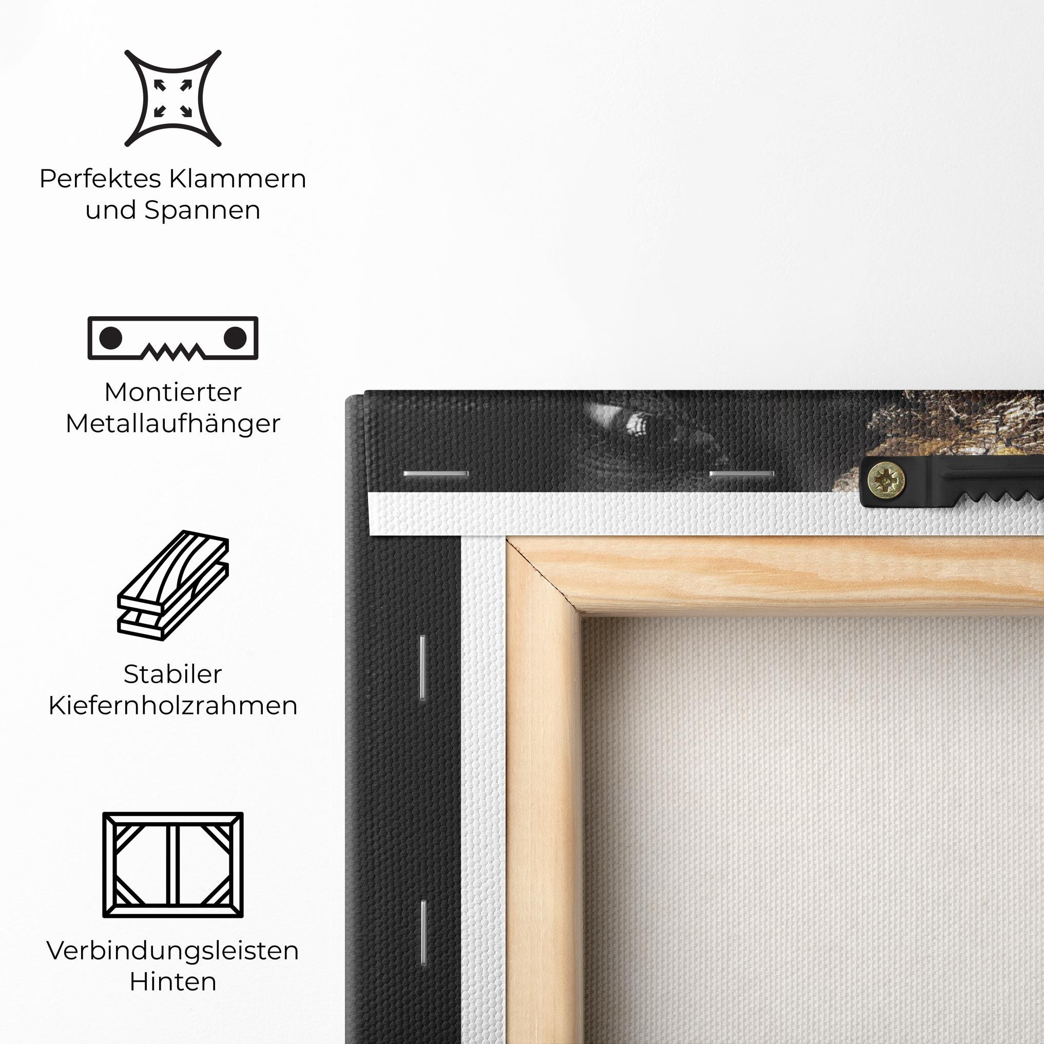Leinwandbild Golden Posture mockup 5