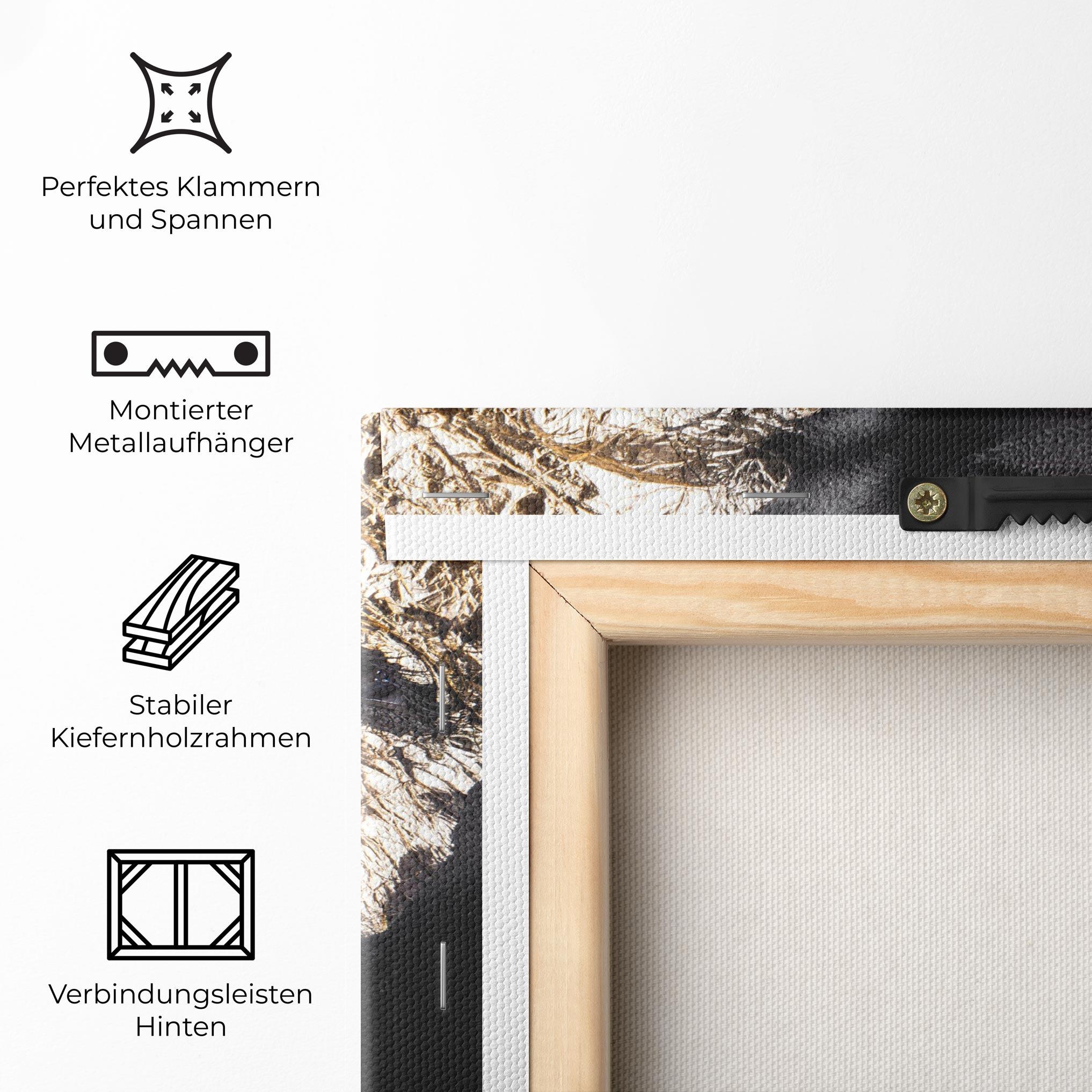 Leinwandbild Grey Gold Makeup mockup 5